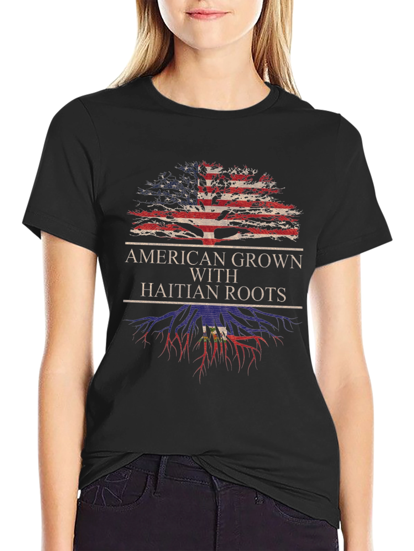 American Grown with Haitian Roots T-Shirt