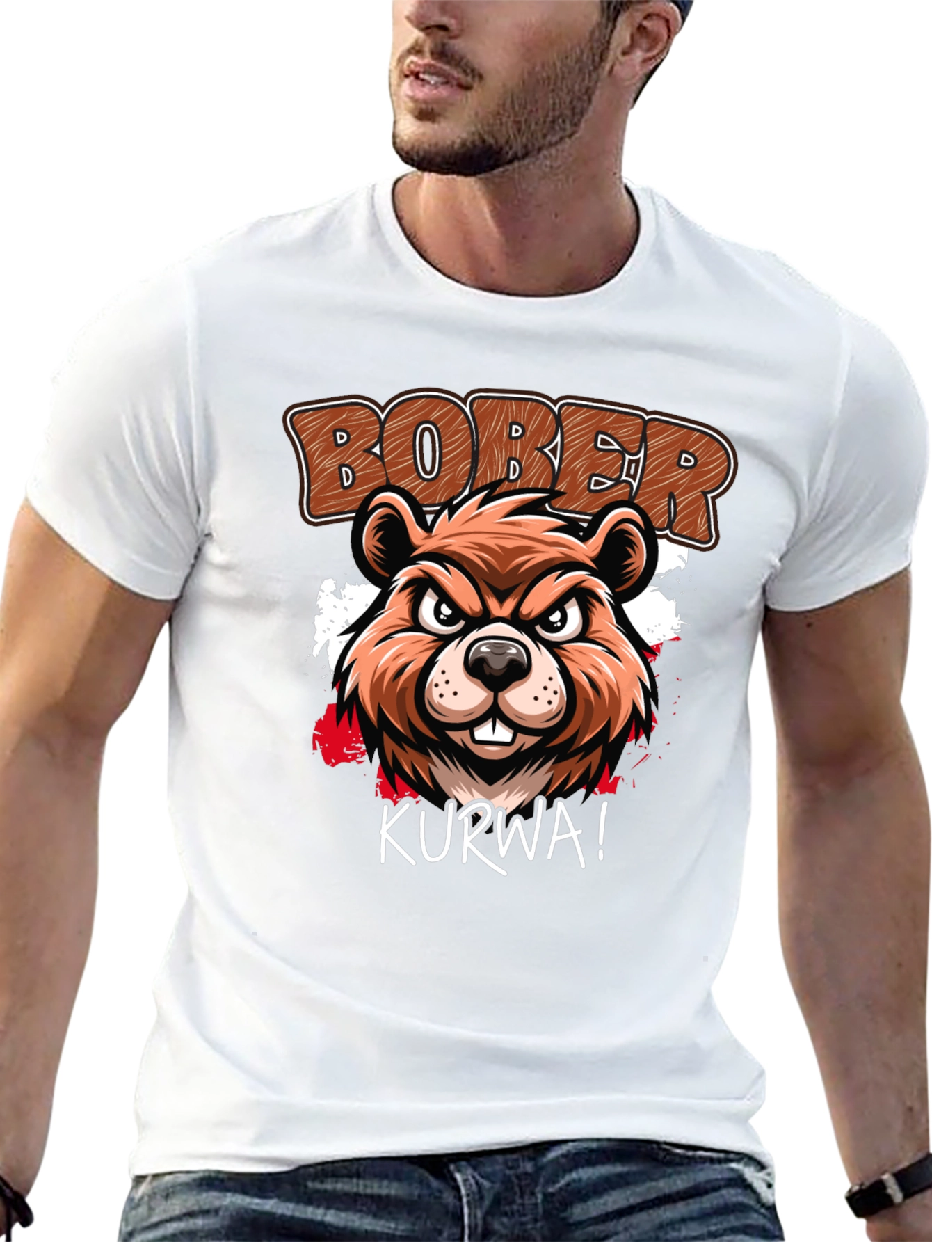 Bober Kurwa T-Shirt: Beaver Graphic Tee