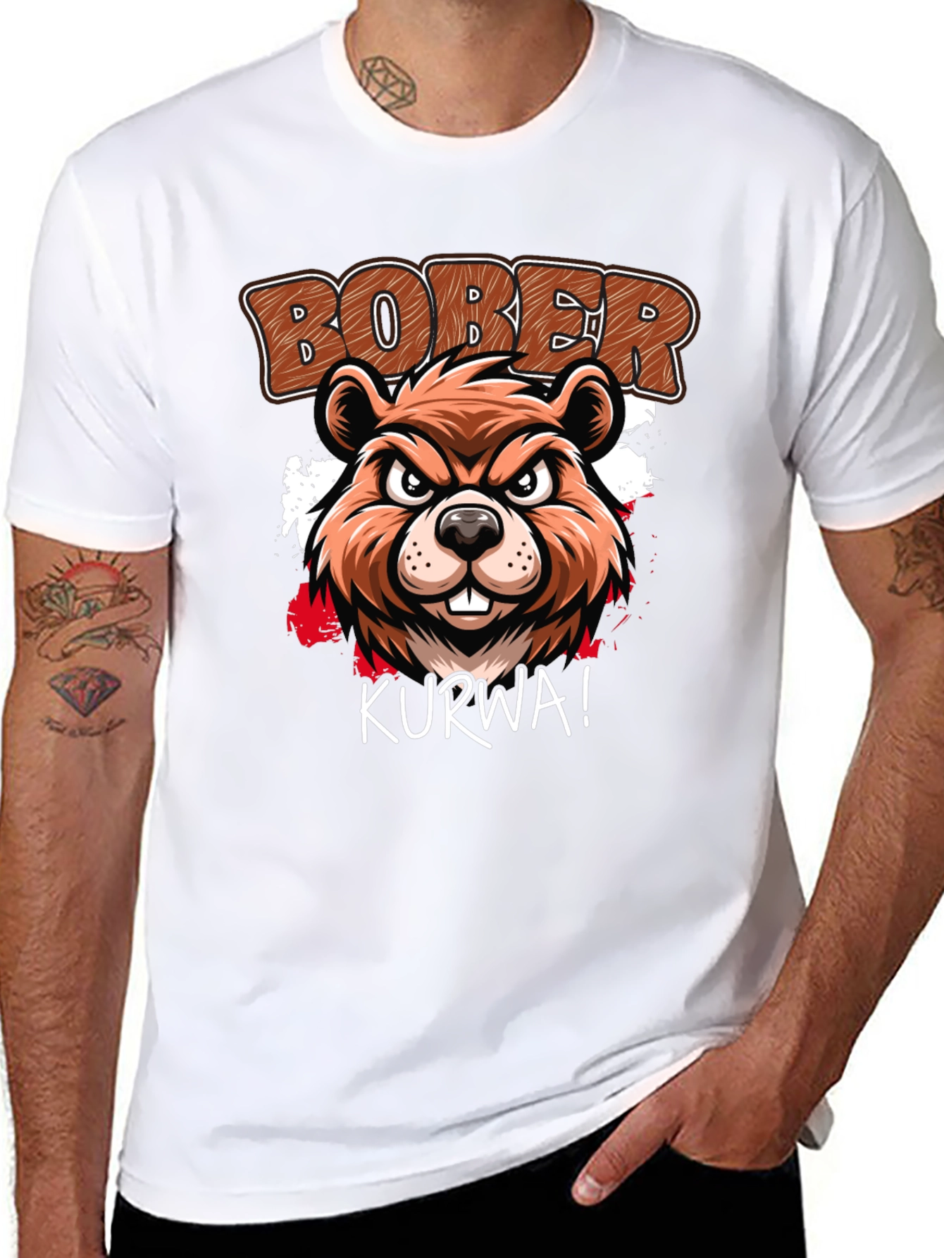 Bober Kurwa T-Shirt: Beaver Graphic Tee