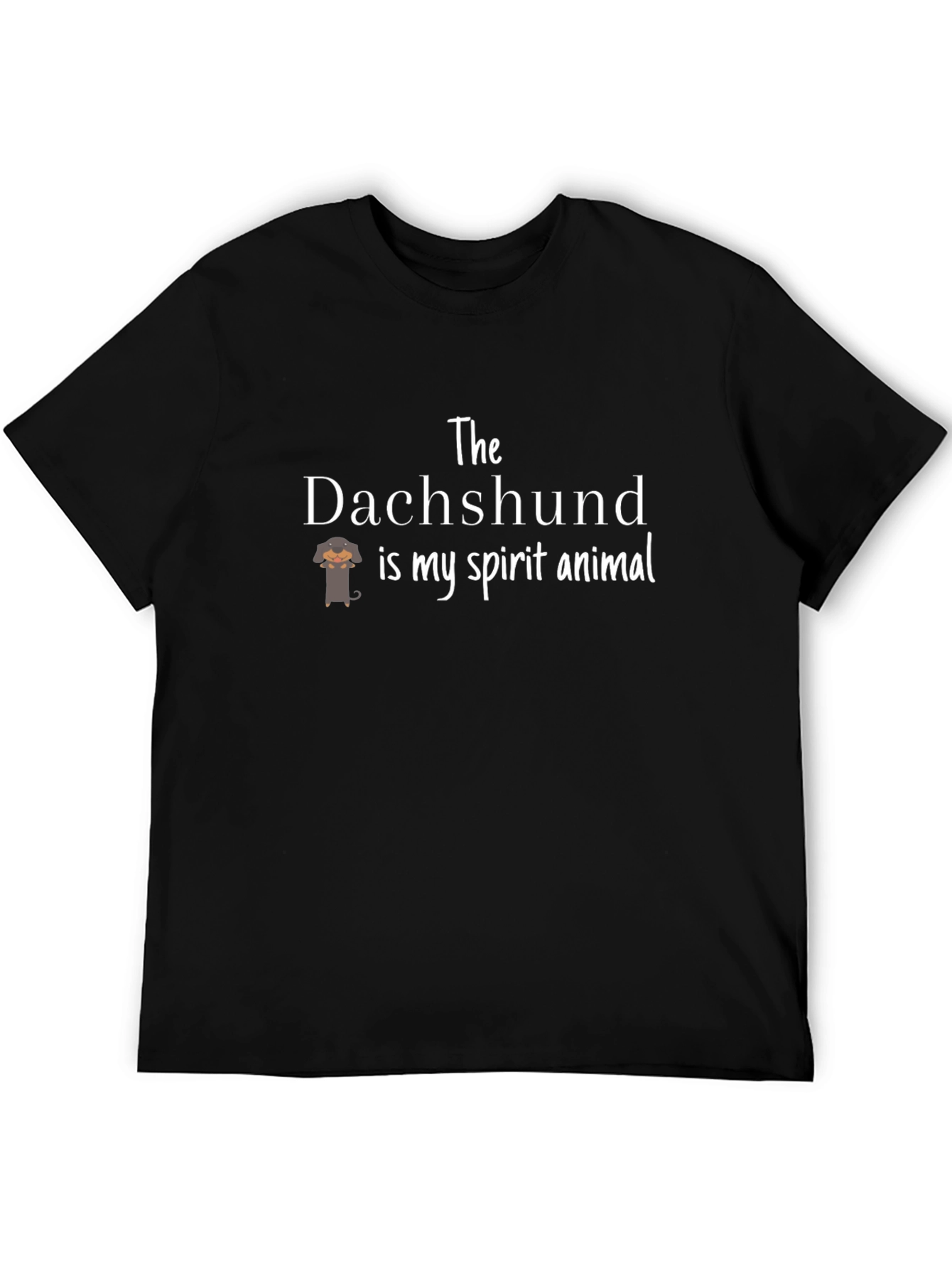 Dachshund Spirit Animal T-Shirt - Black