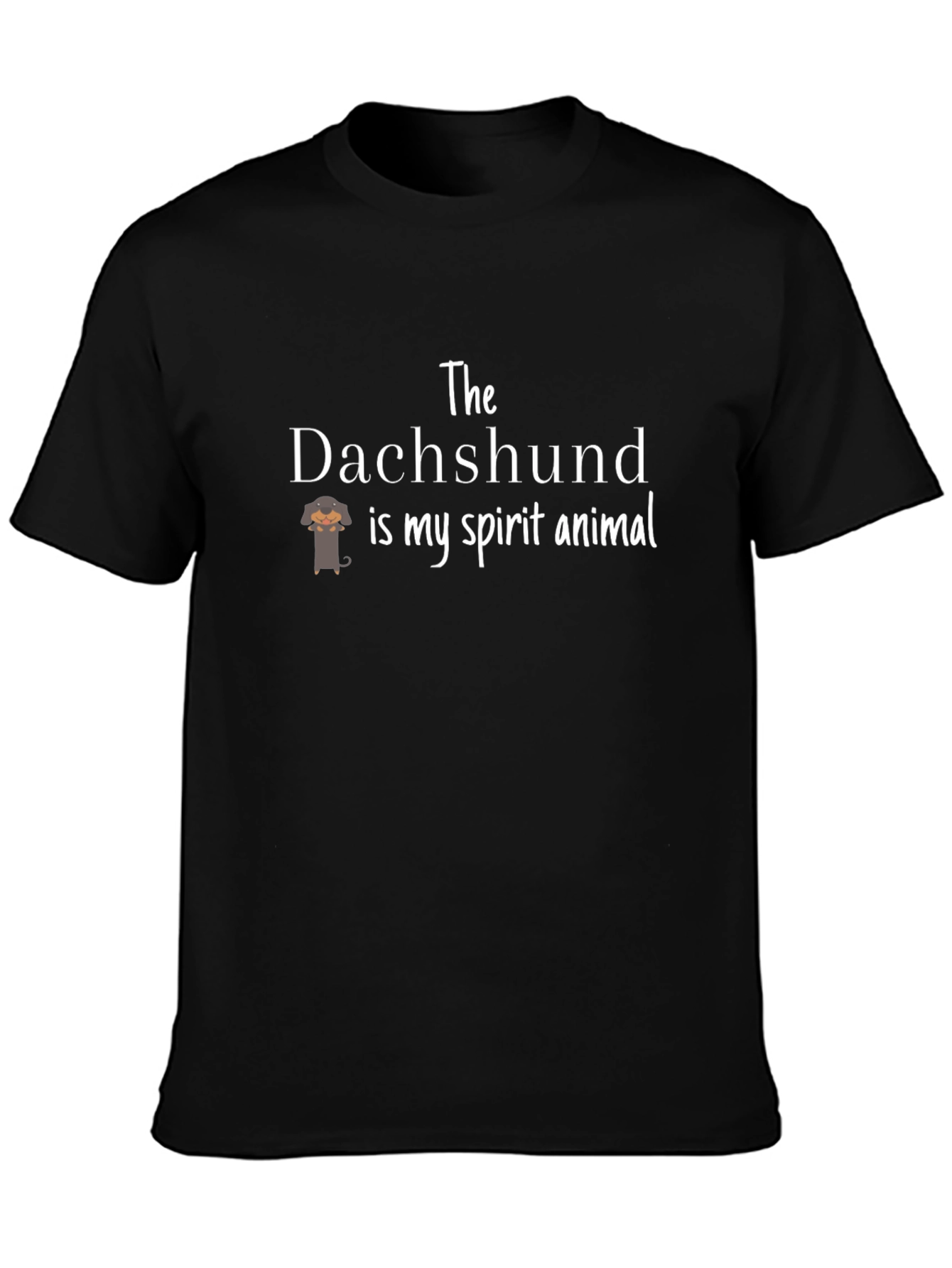 Dachshund Spirit Animal T-Shirt - Black