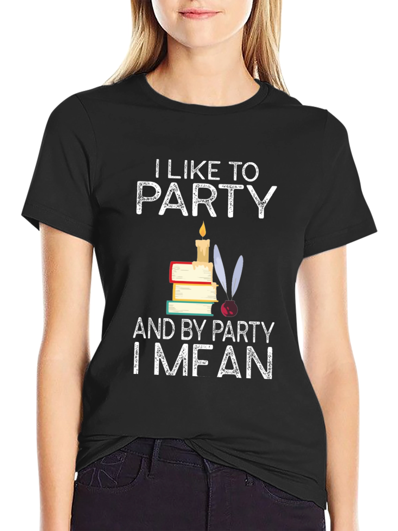 I Like To Party I Mean Read T-Shirt