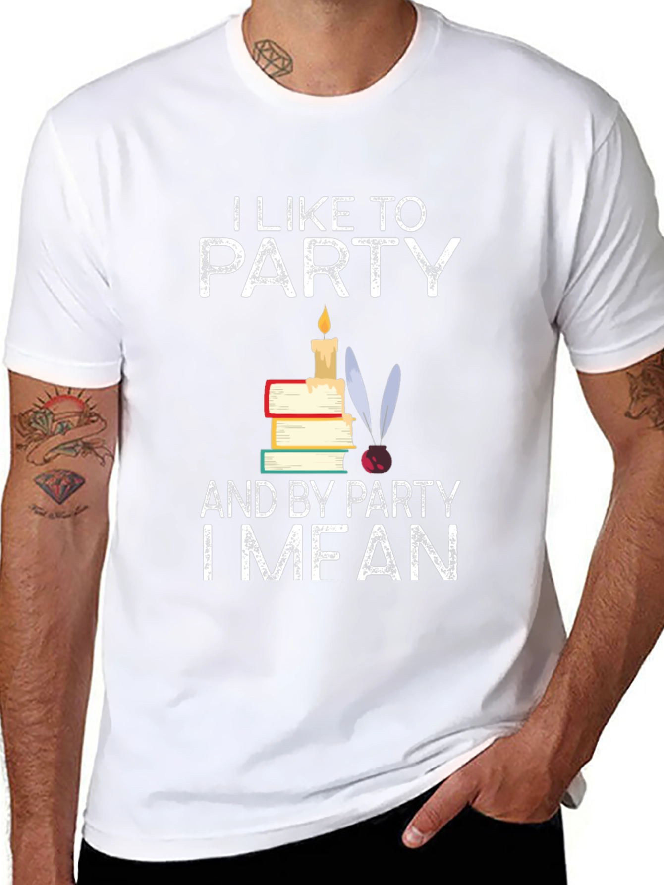 I Like To Party I Mean Read T-Shirt