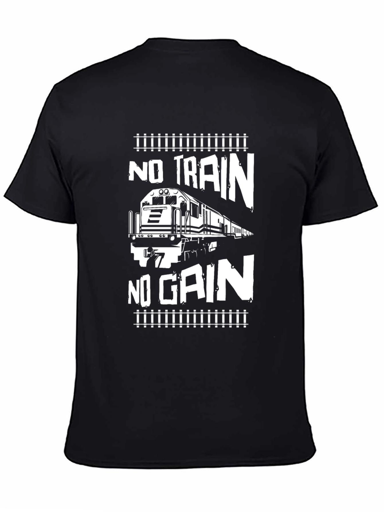 No Train No Gain Graphic Tee - Black