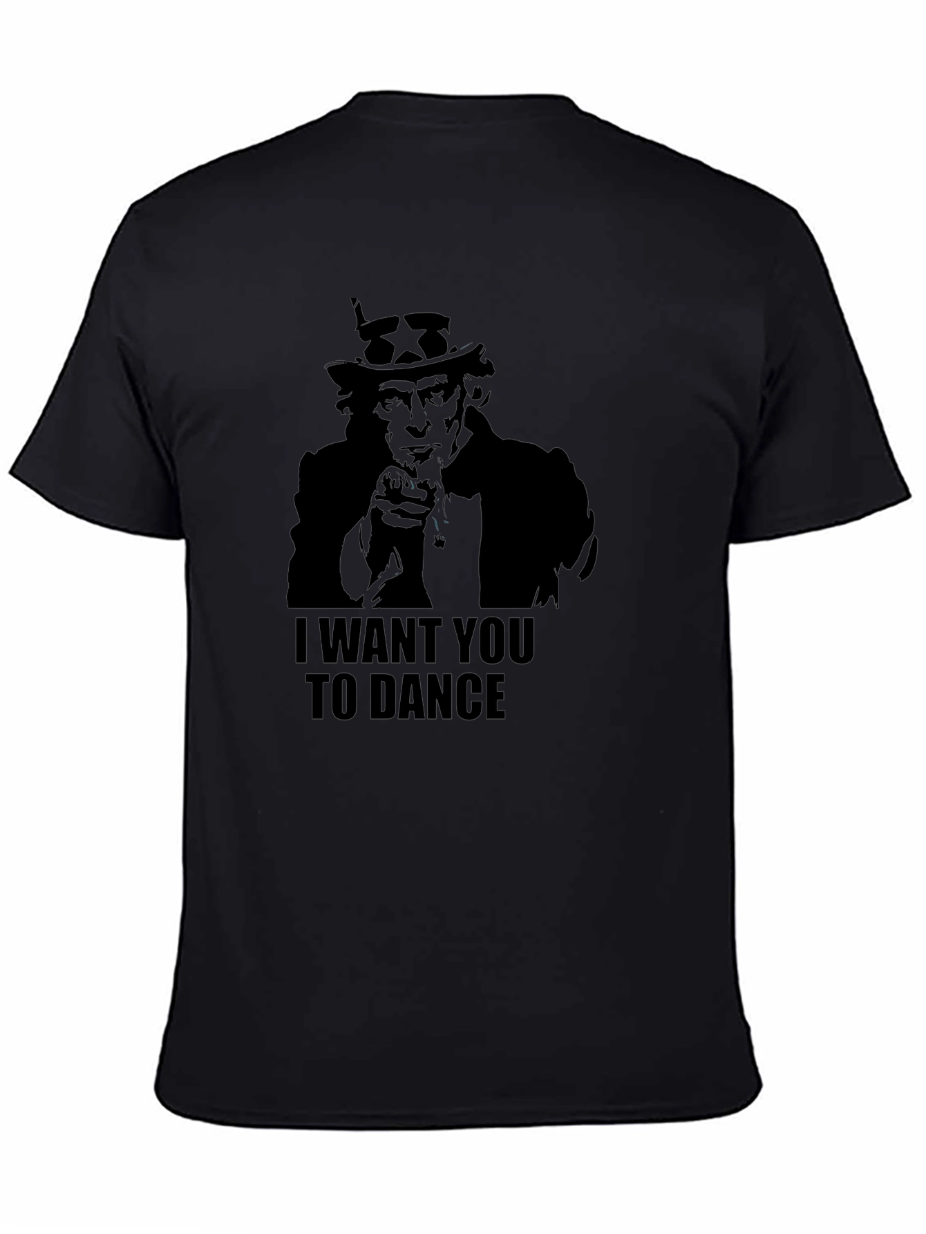 Uncle Sam I Want You To Dance Black T-Shirt