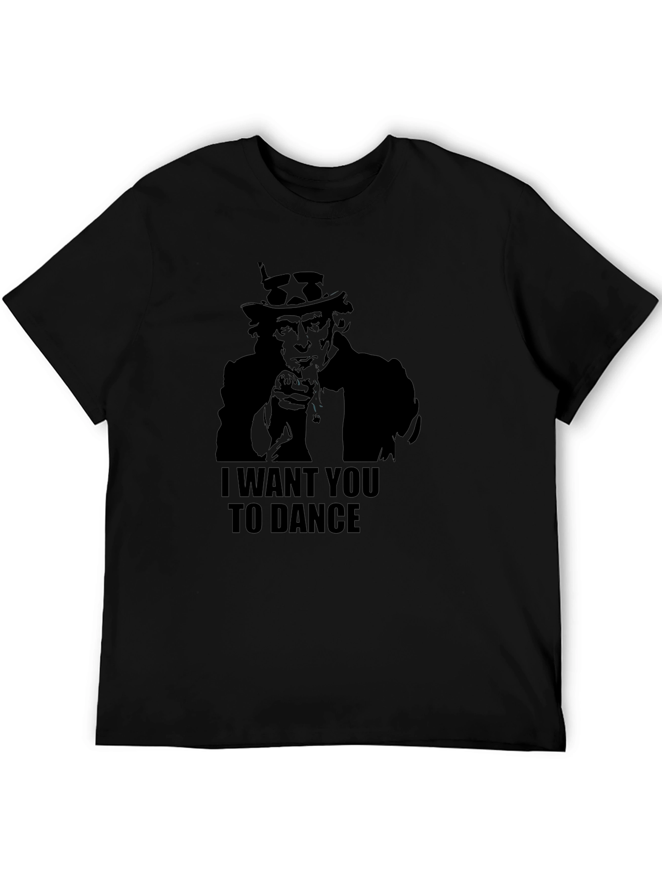 Uncle Sam I Want You To Dance Black T-Shirt