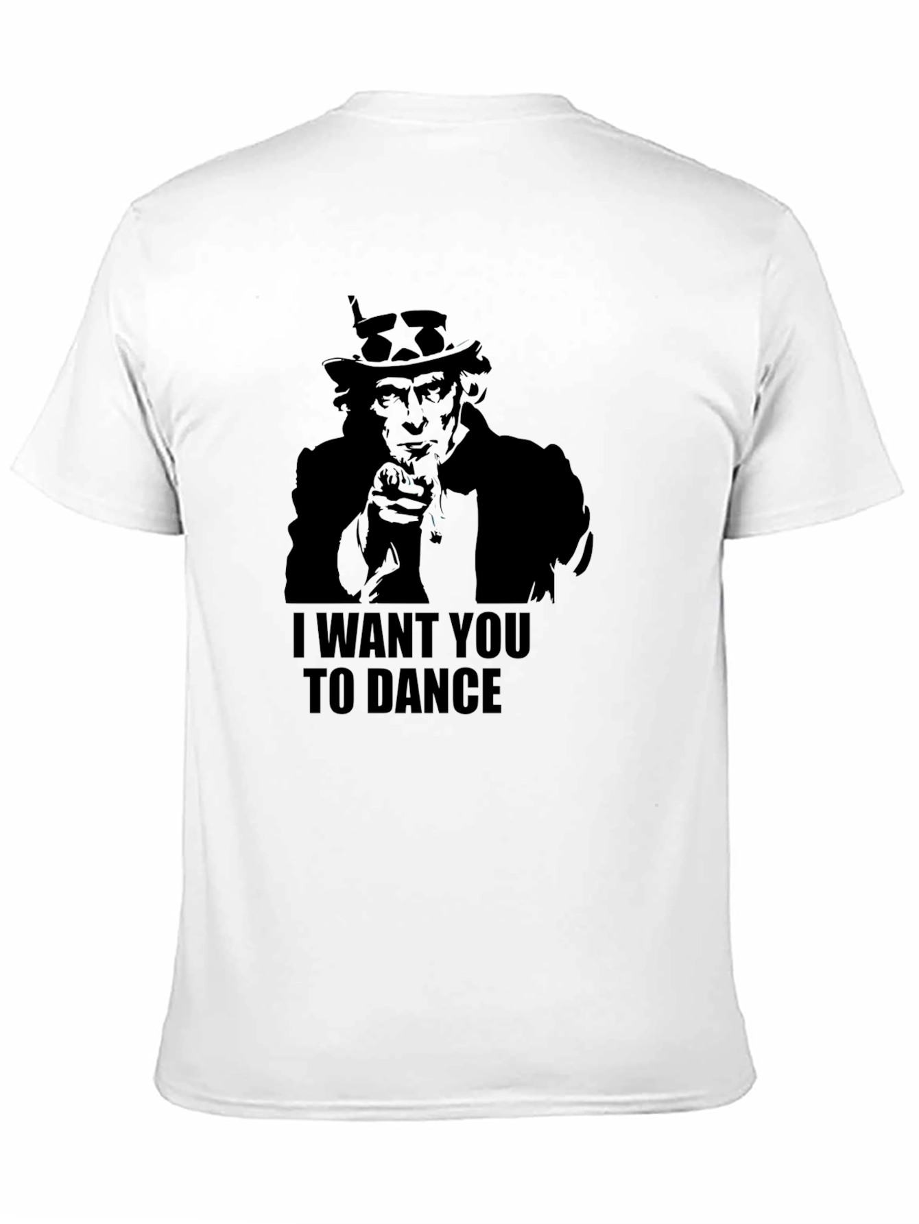 Uncle Sam I Want You To Dance Black T-Shirt