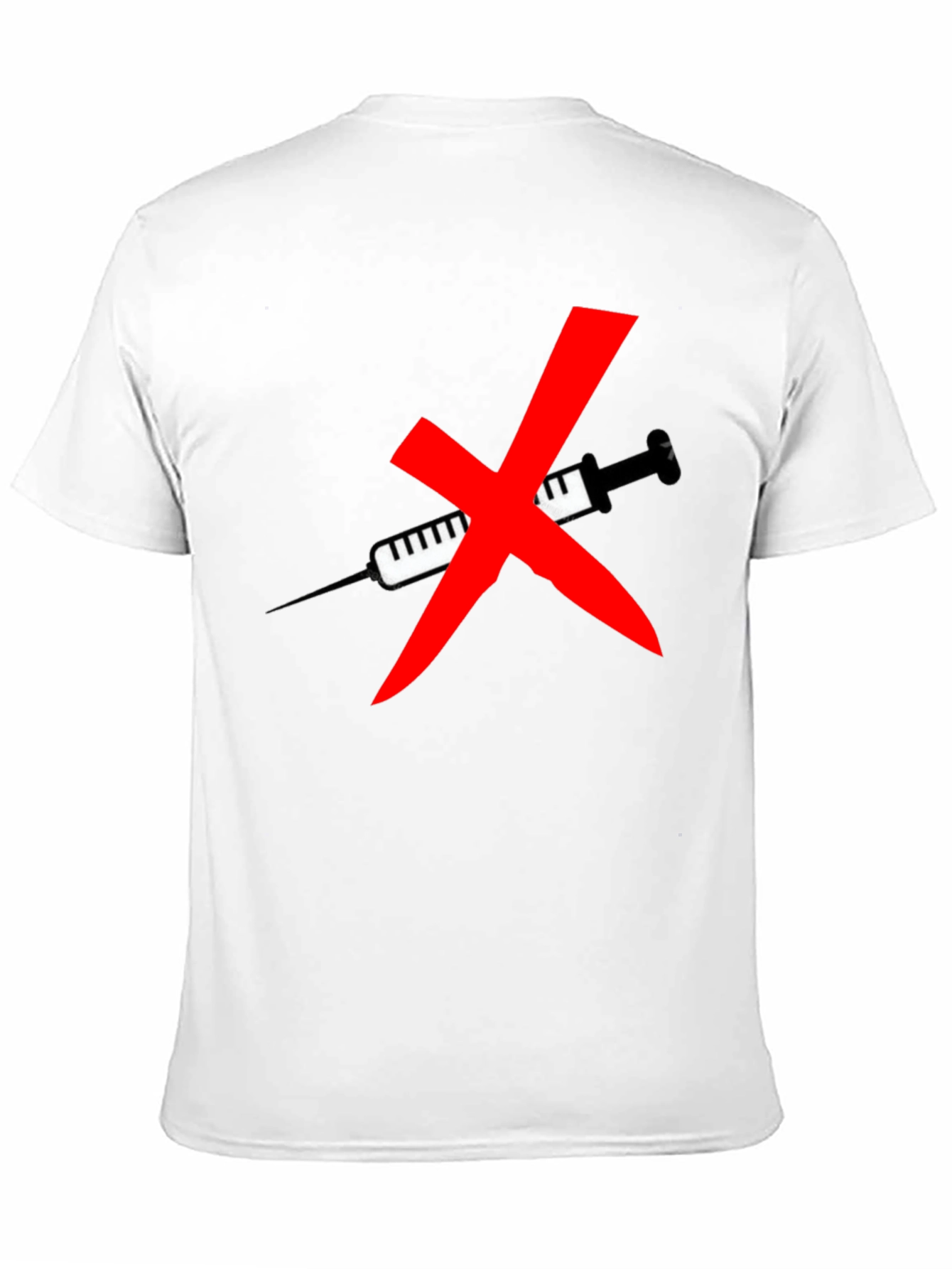 Anti Vaccine T-Shirt - Black Cotton Graphic Tee