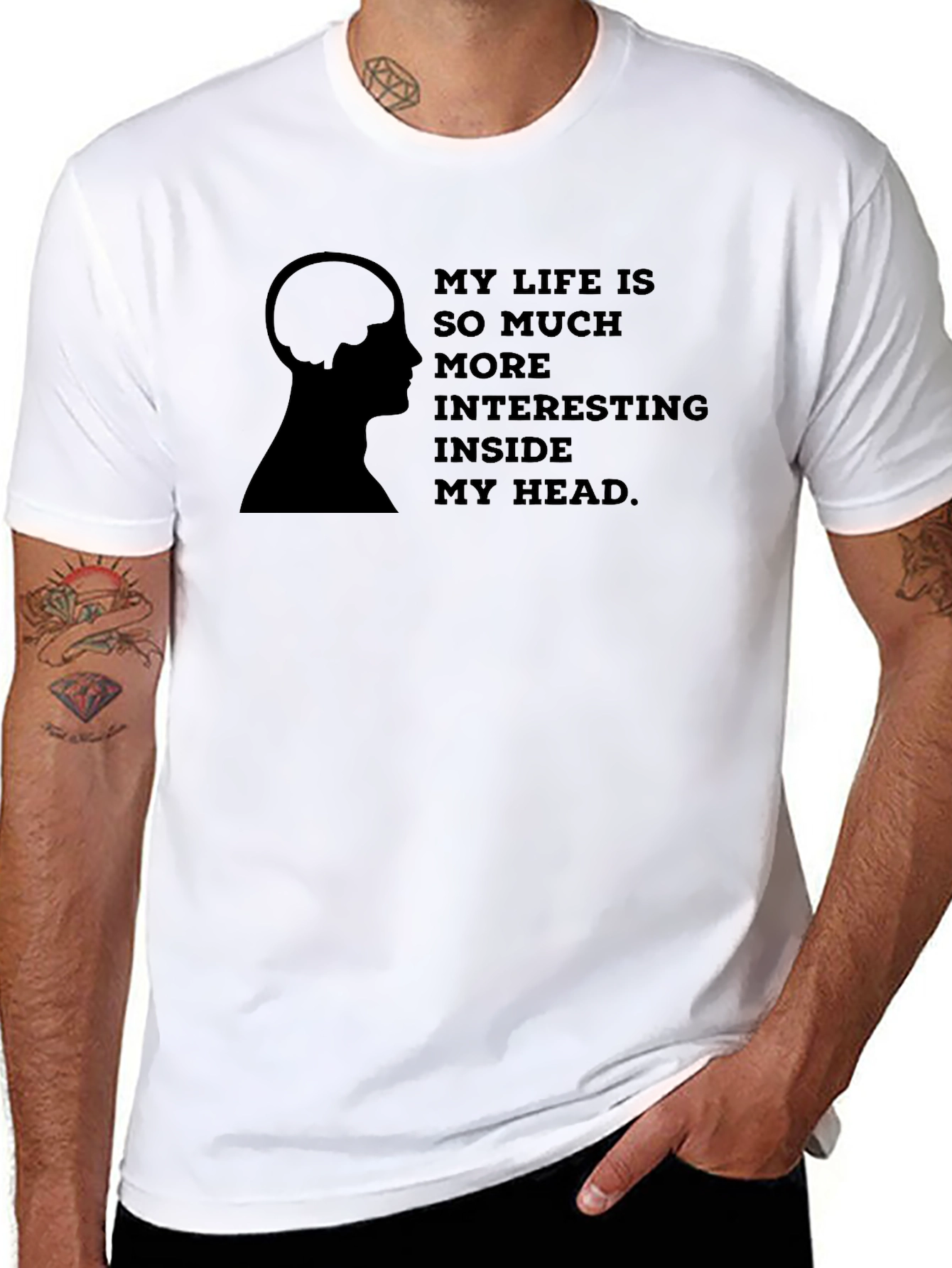 Interesting Thoughts T-Shirt - Black