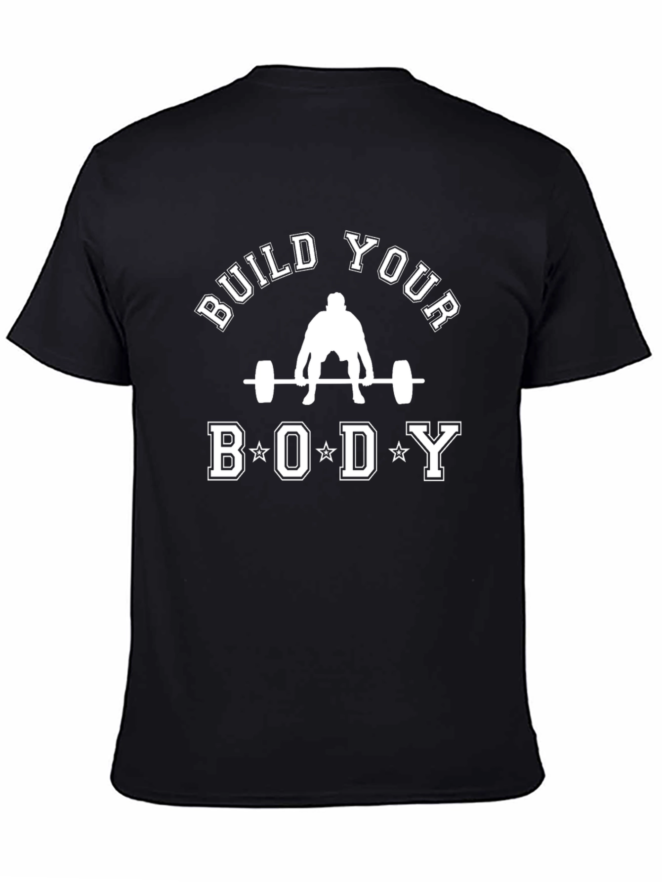 Build Your Body Black Graphic T-Shirt