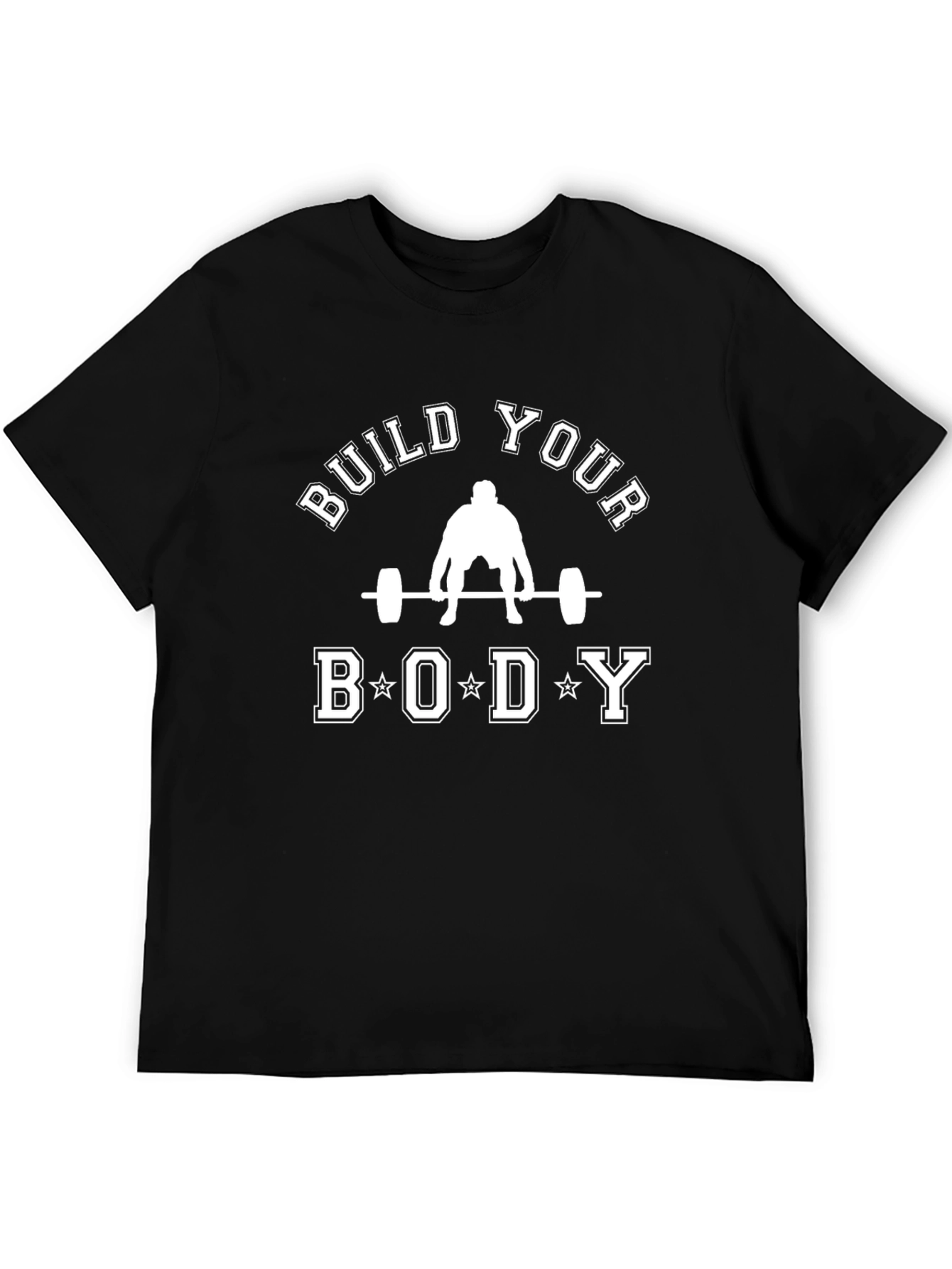 Build Your Body Black Graphic T-Shirt