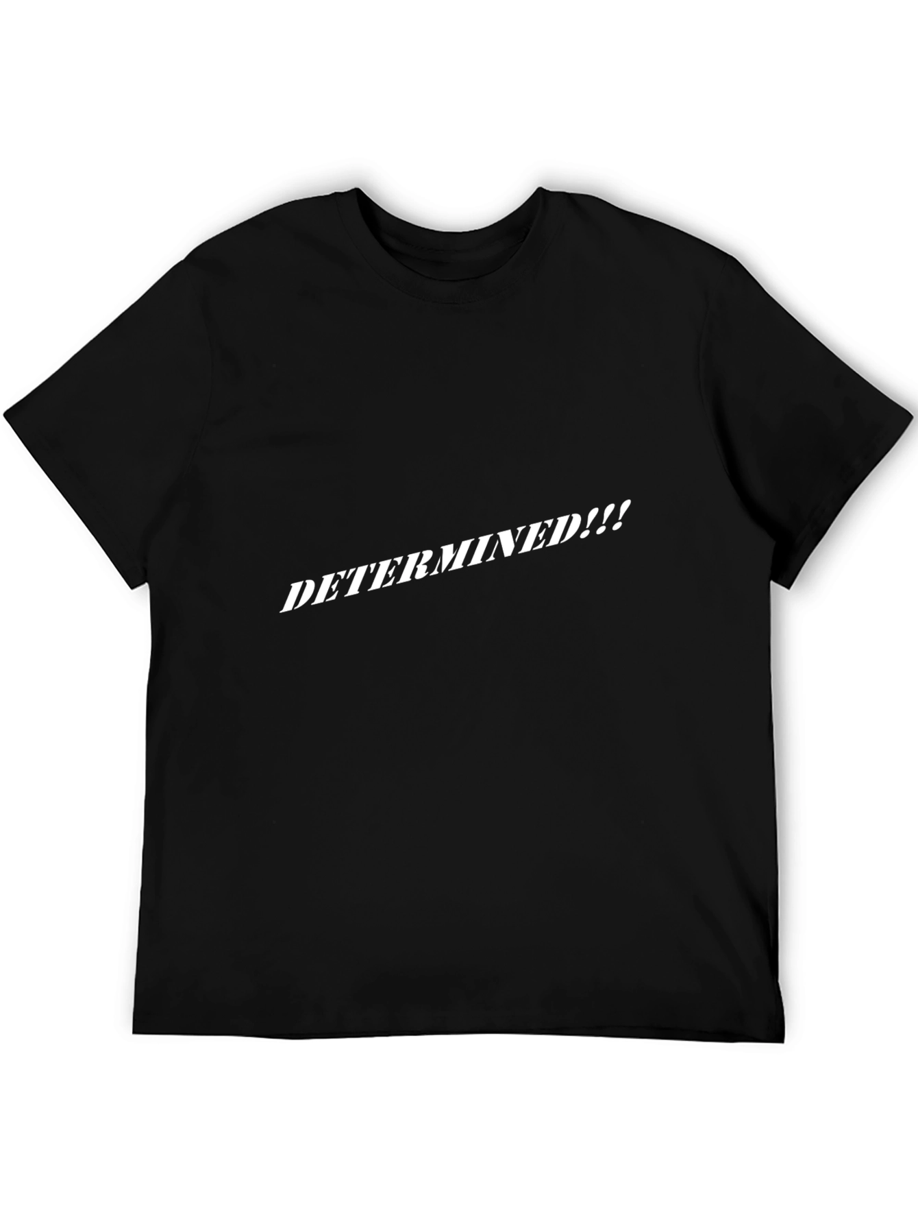 Determined Graphic Tee - Bold Black T-Shirt
