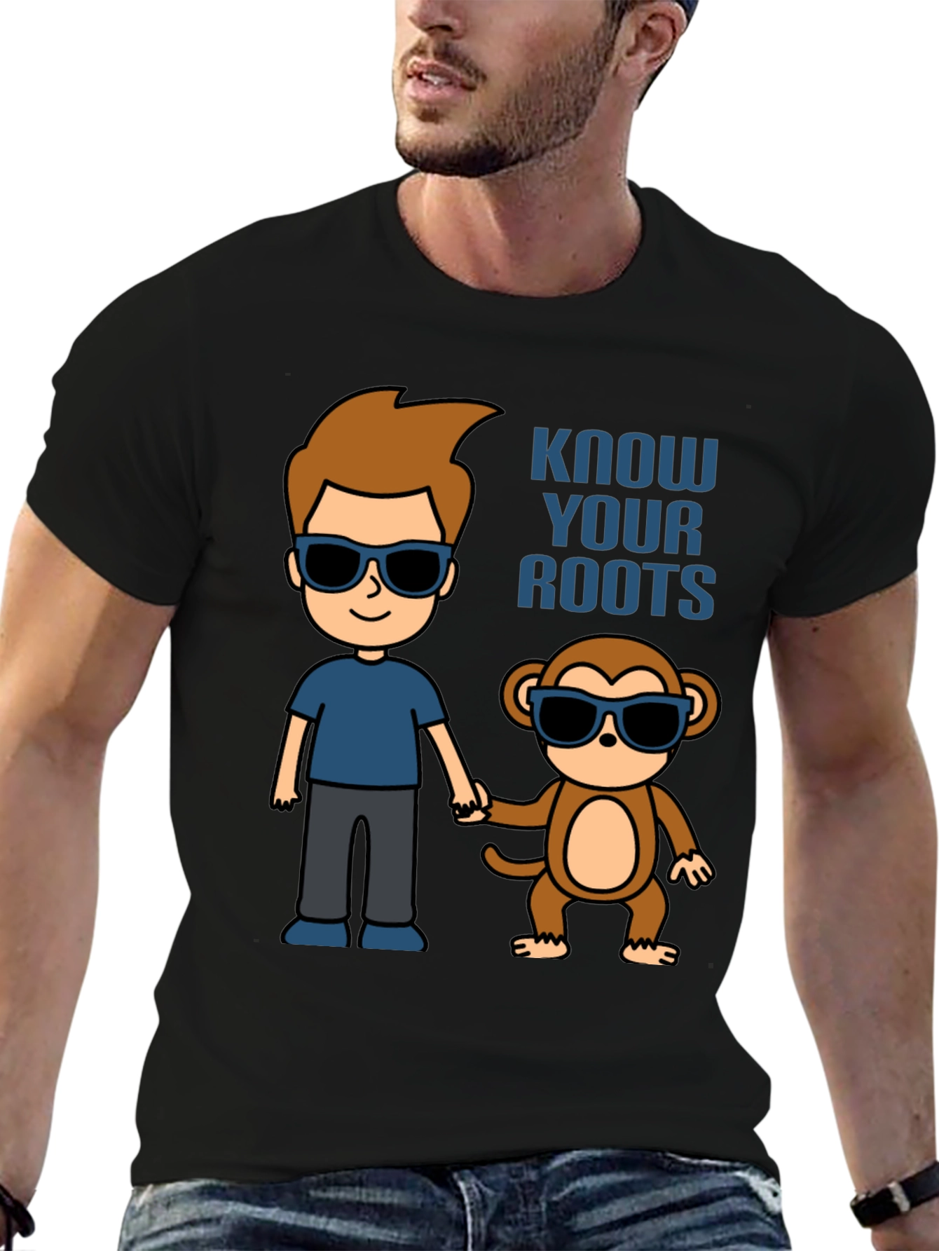 Know Your Roots Cartoon T-Shirt