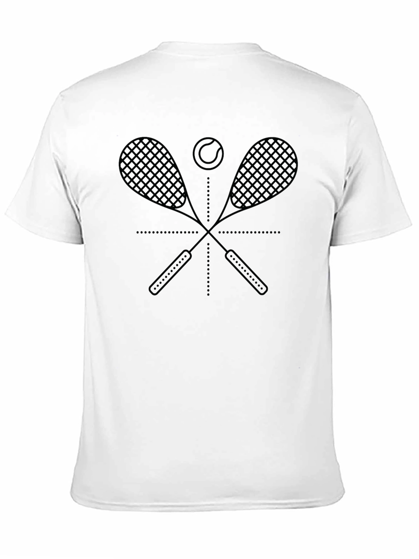 Tennis Racket Graphic Tee - Stylish Sportswear