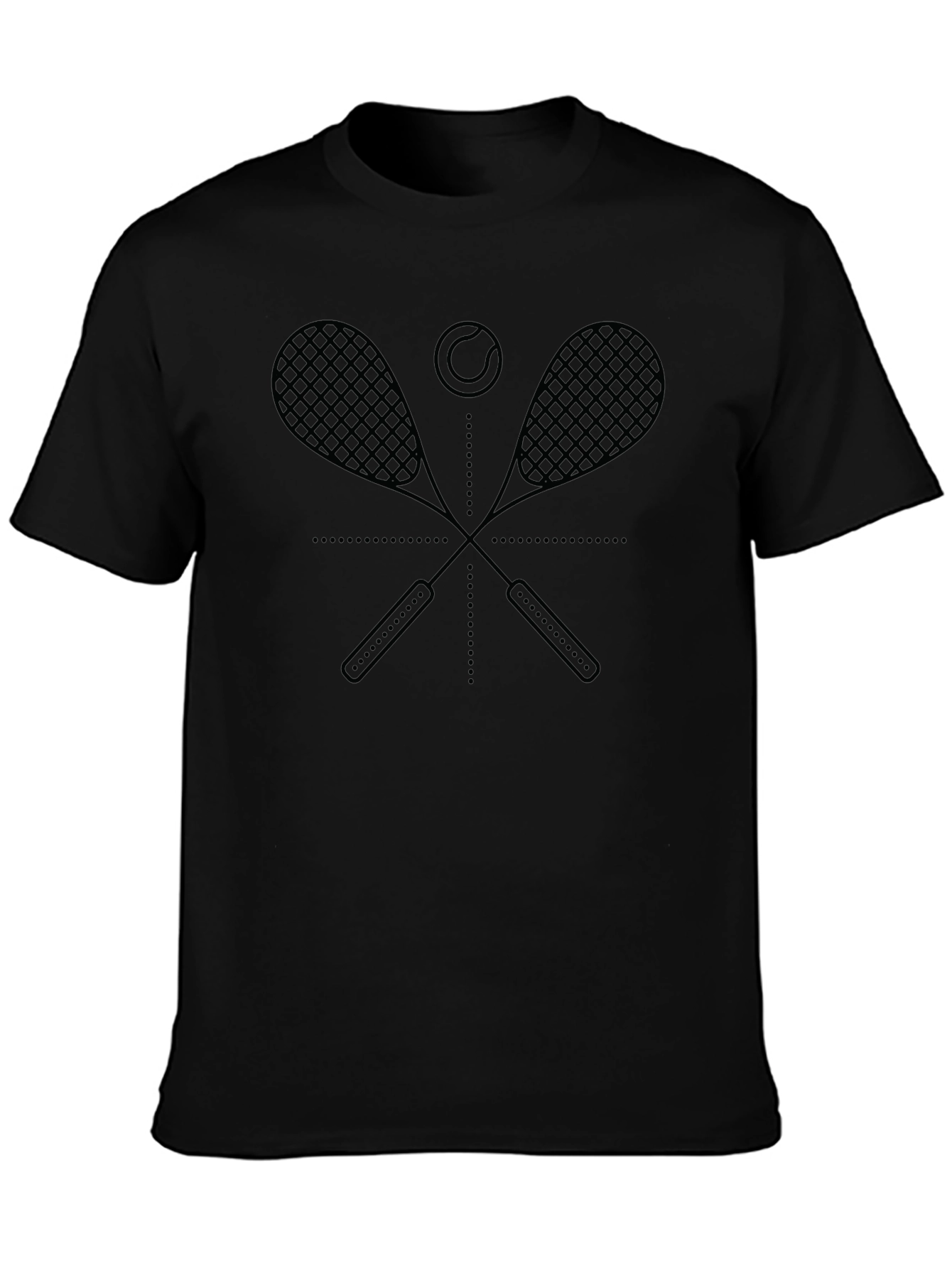 Tennis Racket Graphic Tee - Stylish Sportswear
