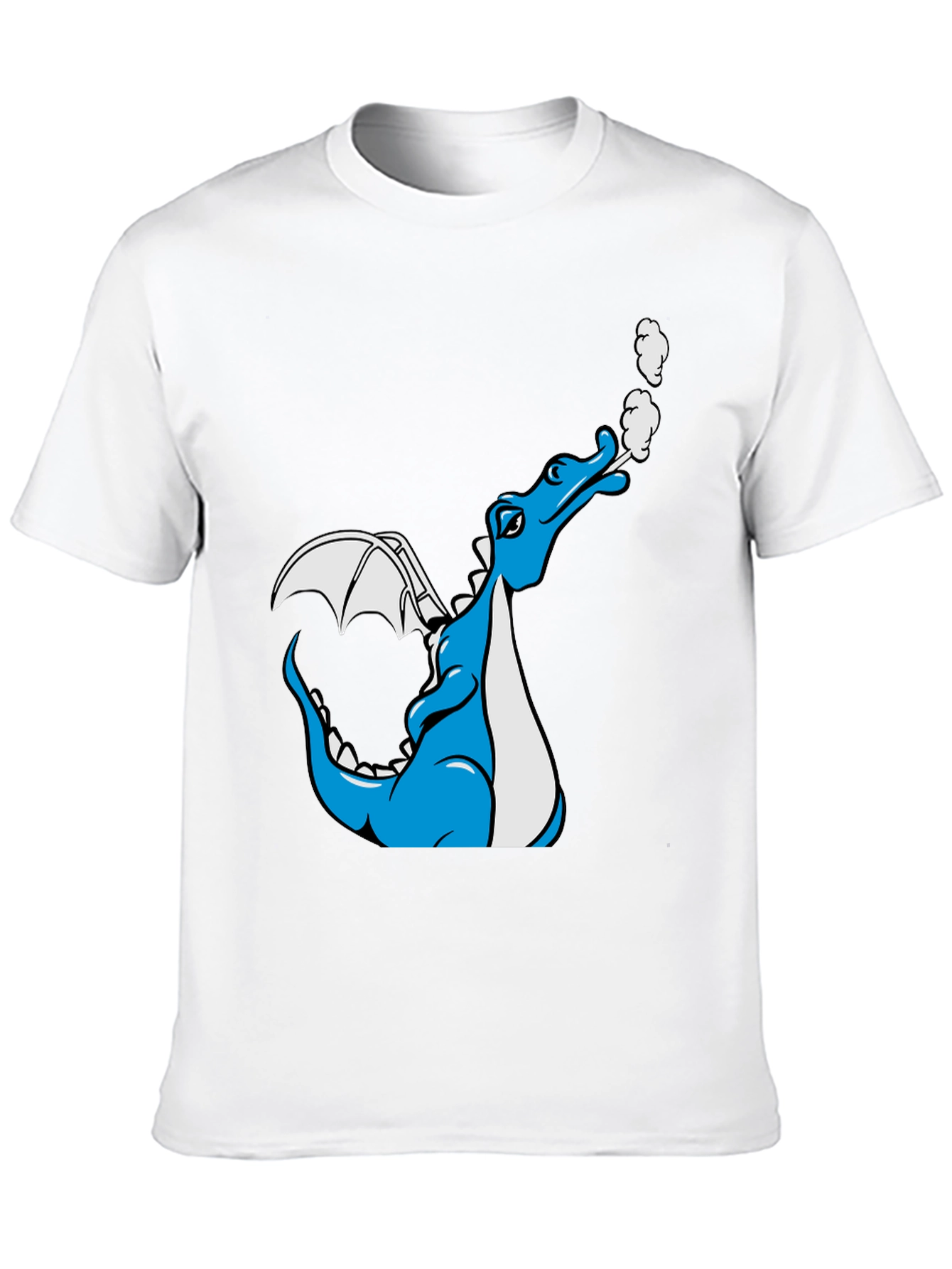 Dragon Graphic Tee - Cool Cartoon Design Black T-Shirt
