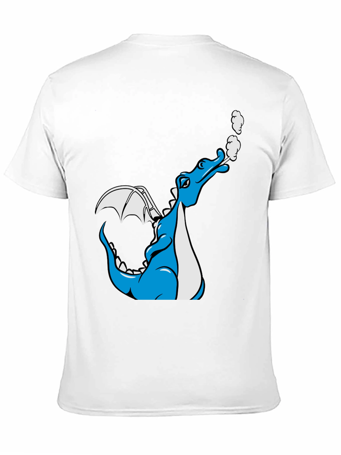 Dragon Graphic Tee - Cool Cartoon Design Black T-Shirt