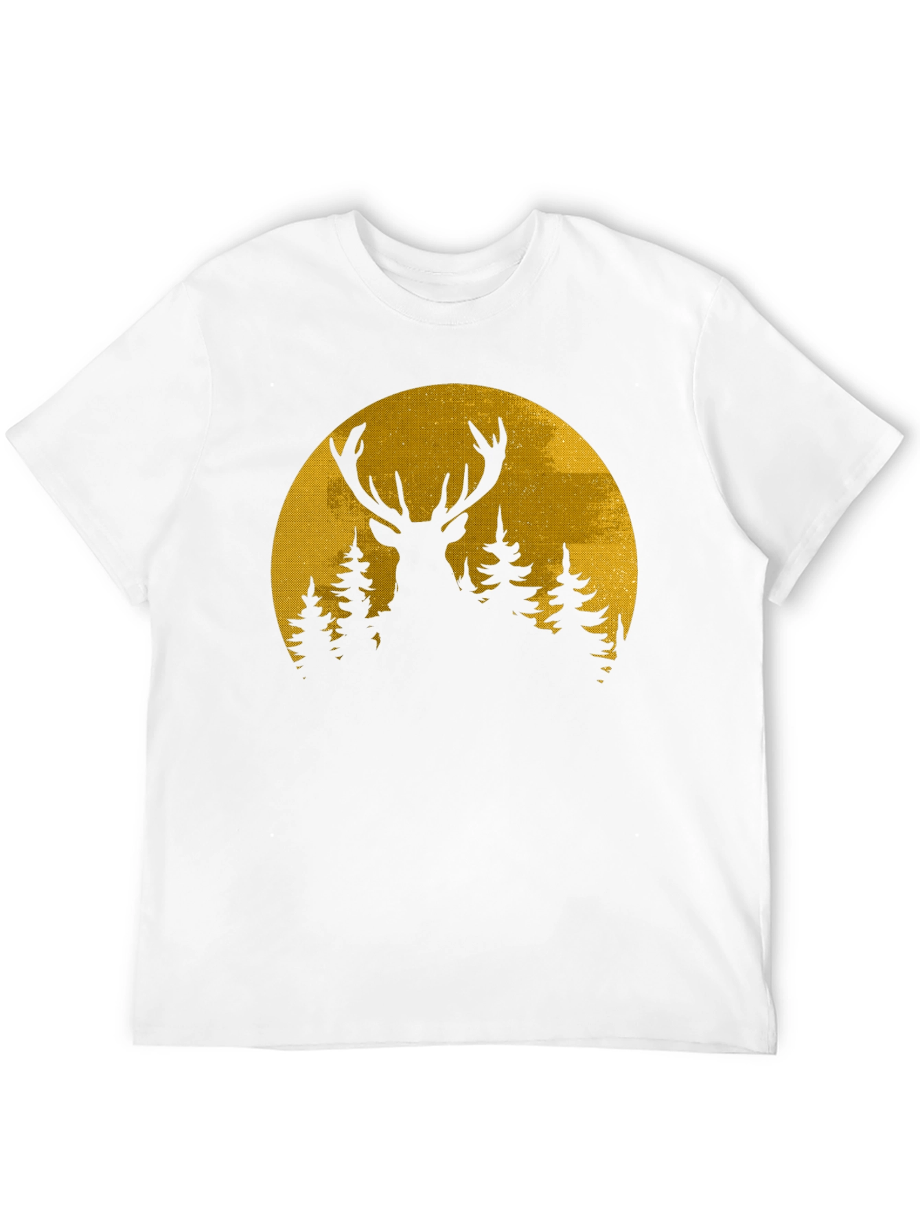 Deer Silhouette Moon Graphic Tee