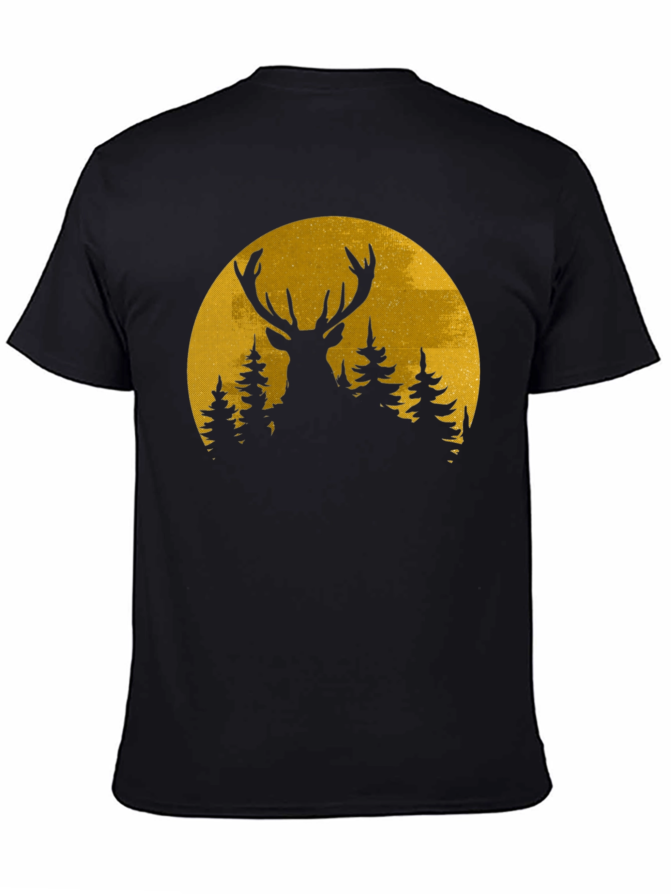 Deer Silhouette Moon Graphic Tee