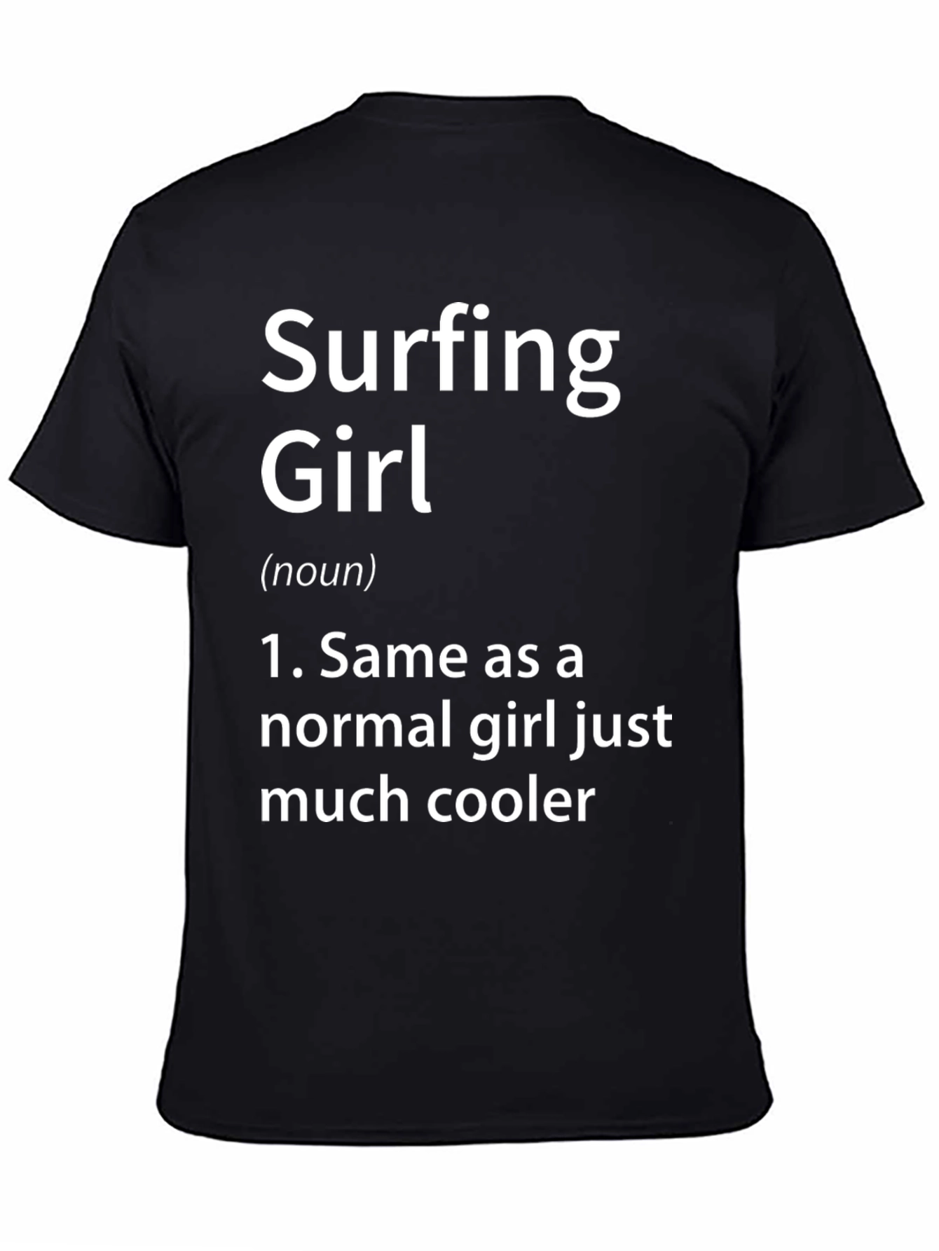 Surfing Girl Definition Graphic T-Shirt