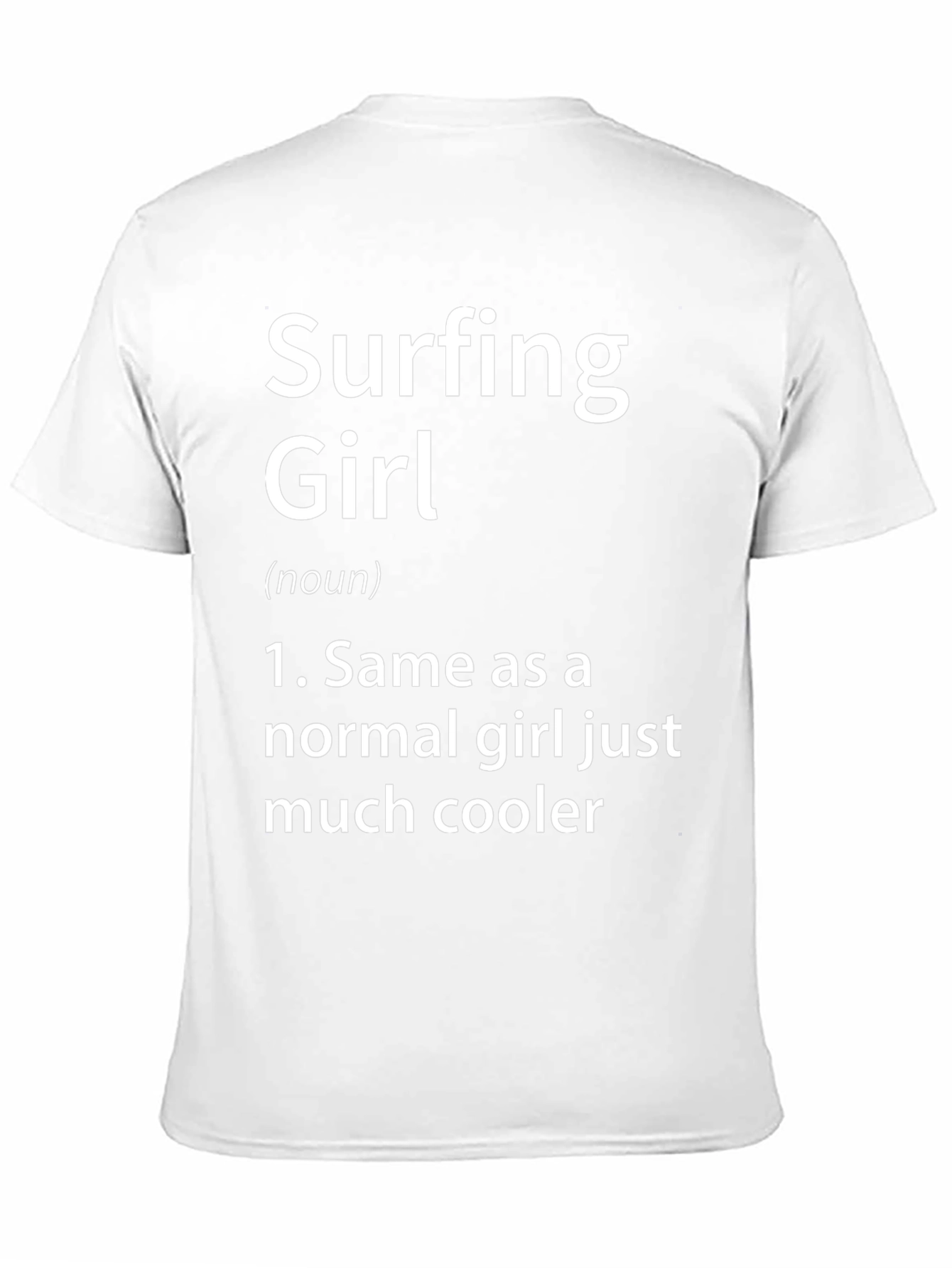 Surfing Girl Definition Graphic T-Shirt