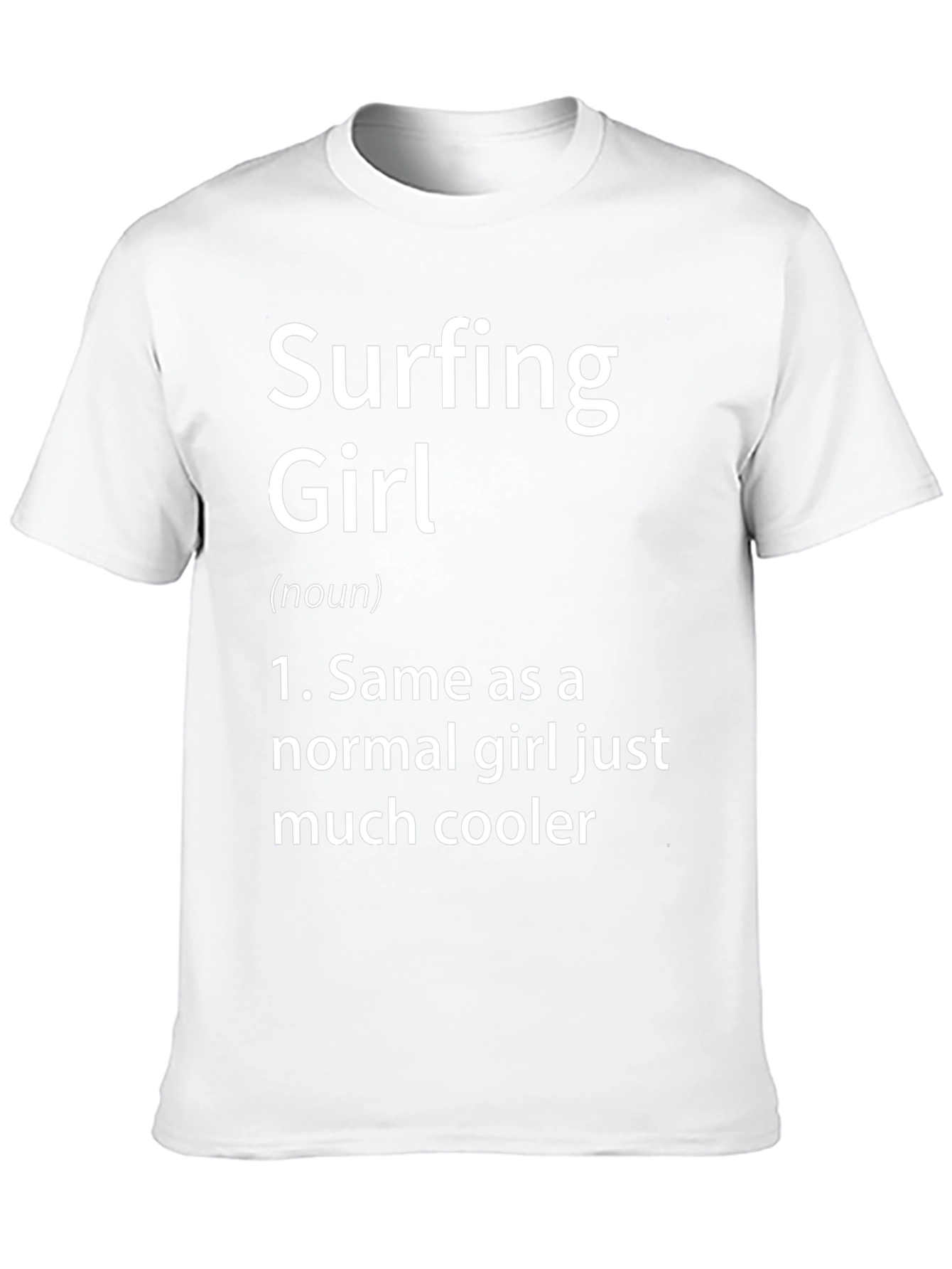 Surfing Girl Definition Graphic T-Shirt