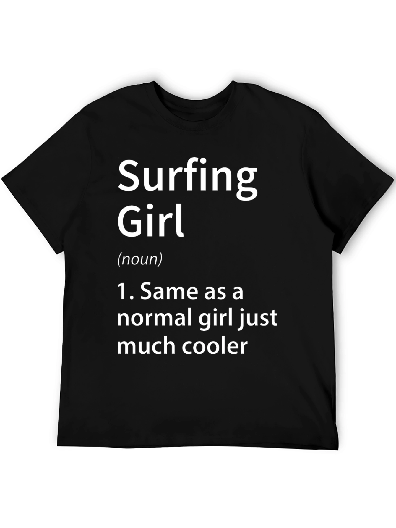 Surfing Girl Definition Graphic T-Shirt