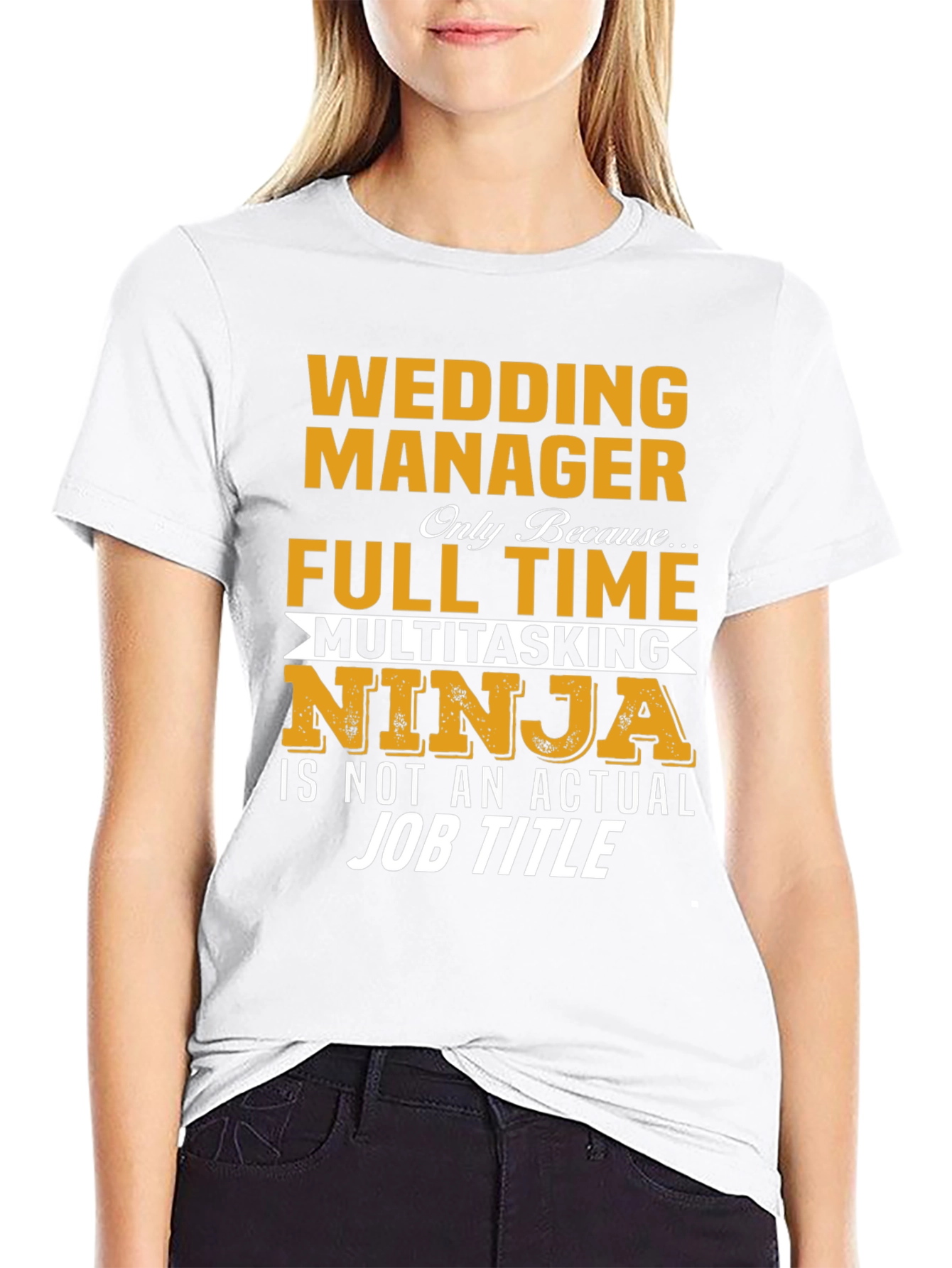 Wedding Manager Full Time Multitasking Ninja T-Shirt