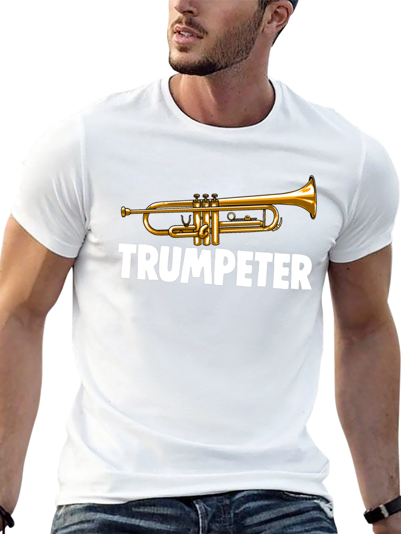 Trumpeter T-Shirt - Musical Instrument Graphic Tee