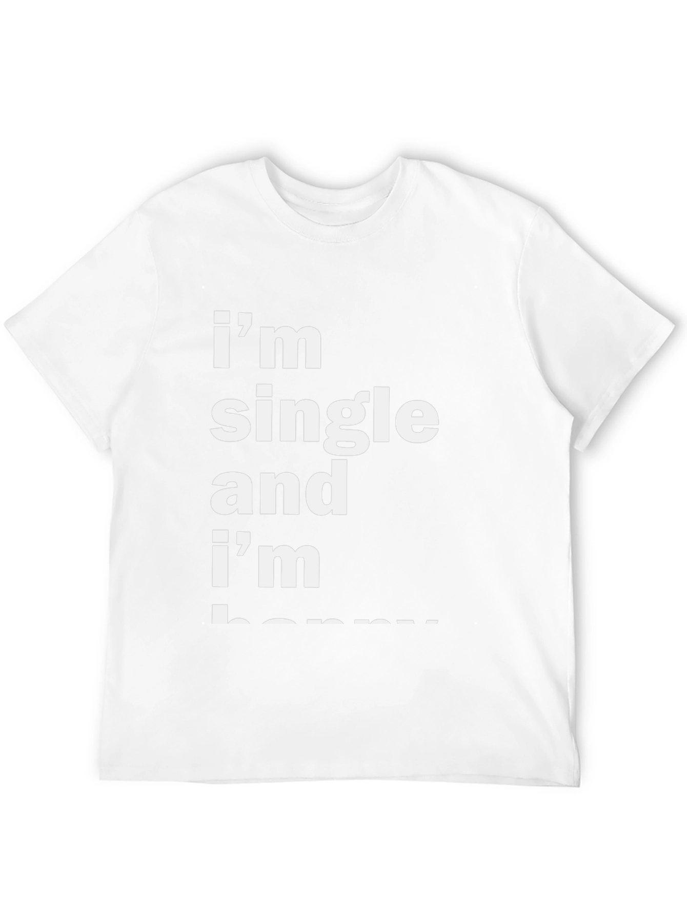 Funny Single and Happy Black T-Shirt