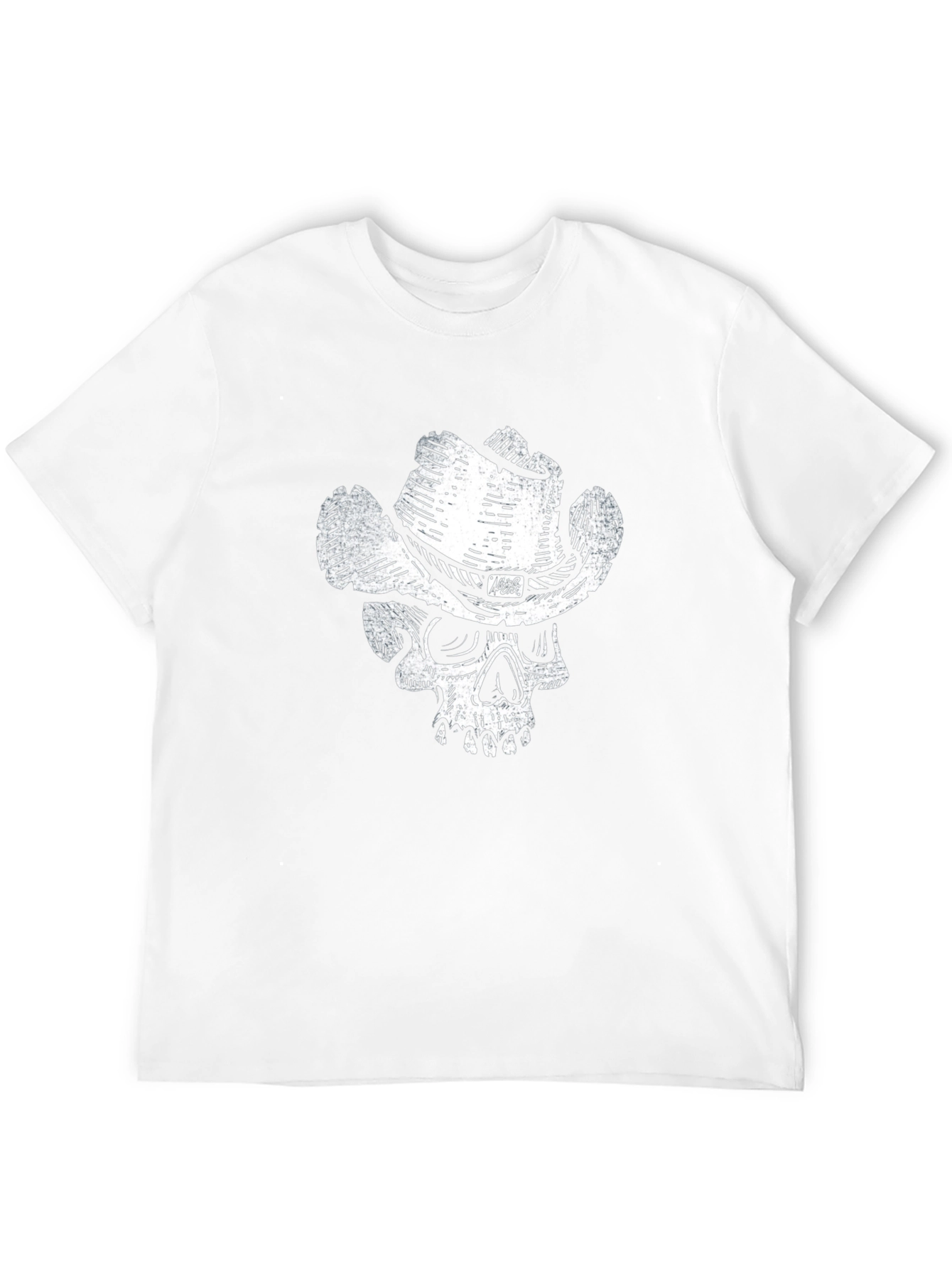 Skull Cowboy Graphic T-Shirt - Black