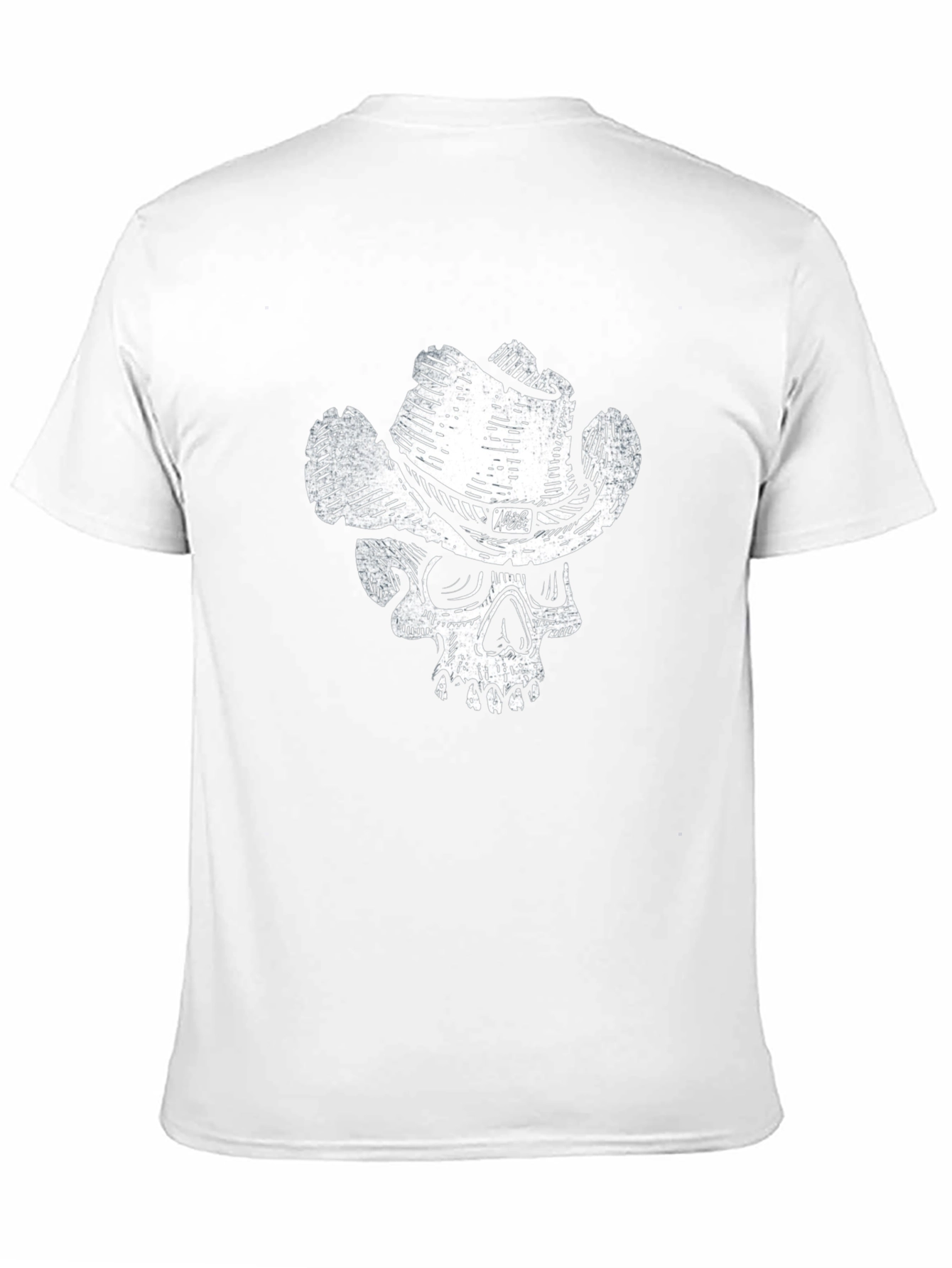 Skull Cowboy Graphic T-Shirt - Black