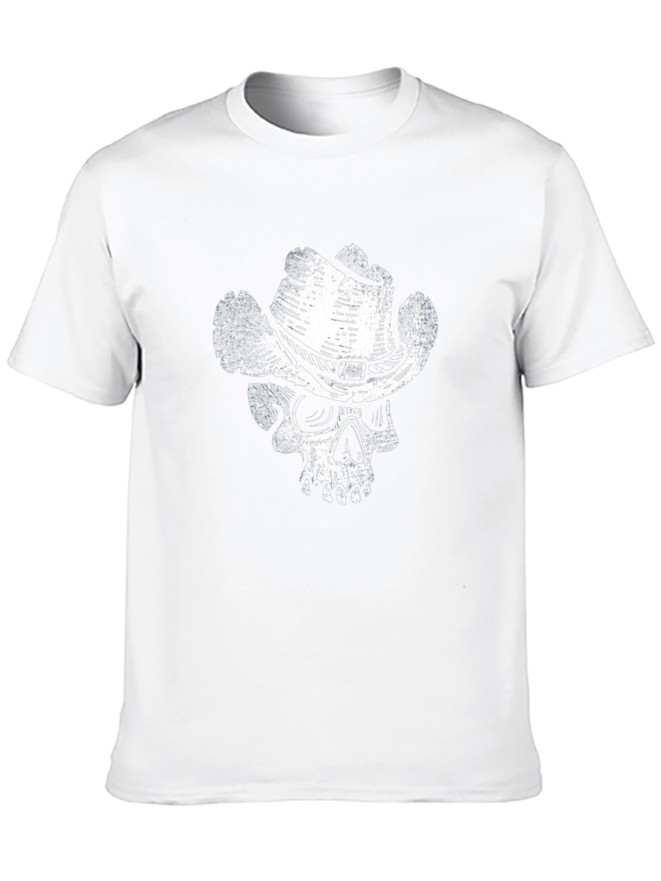 Skull Cowboy Graphic T-Shirt - Black