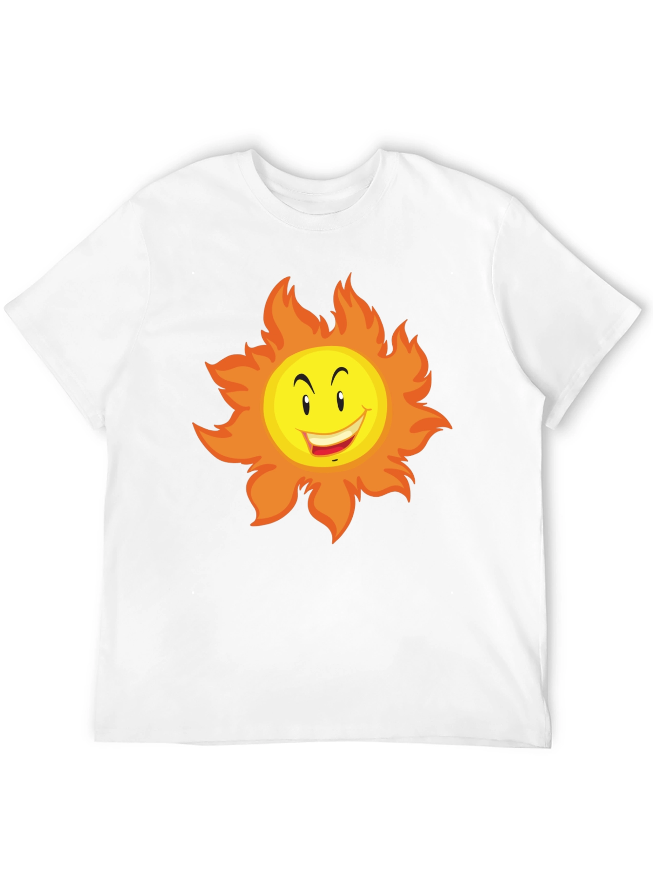 Funny Sun Graphic Tee - Black