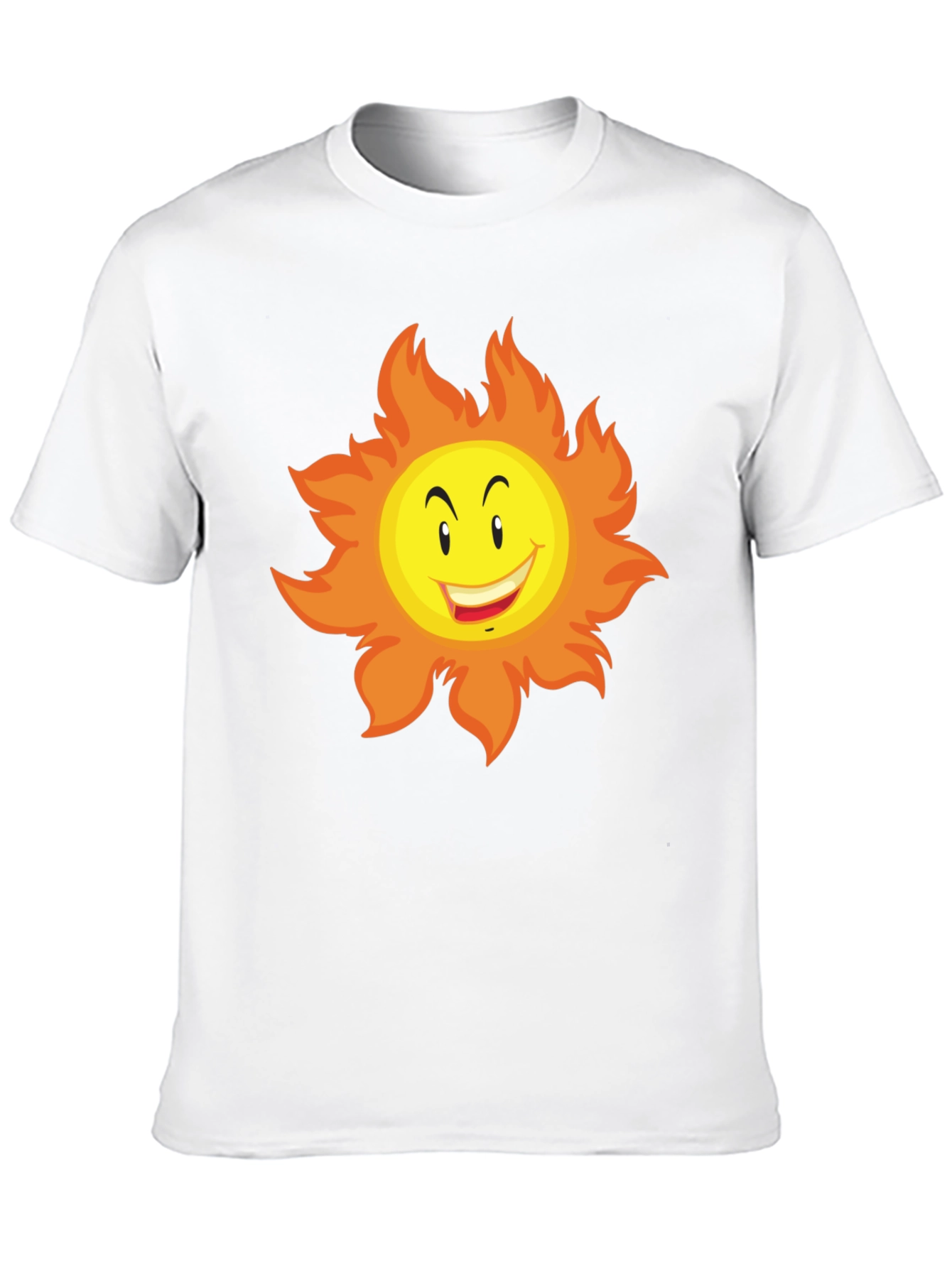 Funny Sun Graphic Tee - Black