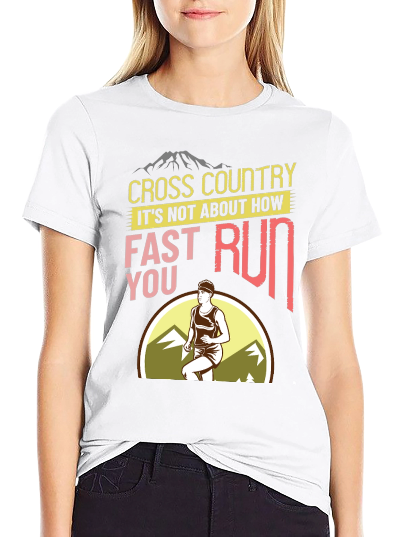 Cross Country Running Graphic T-Shirt