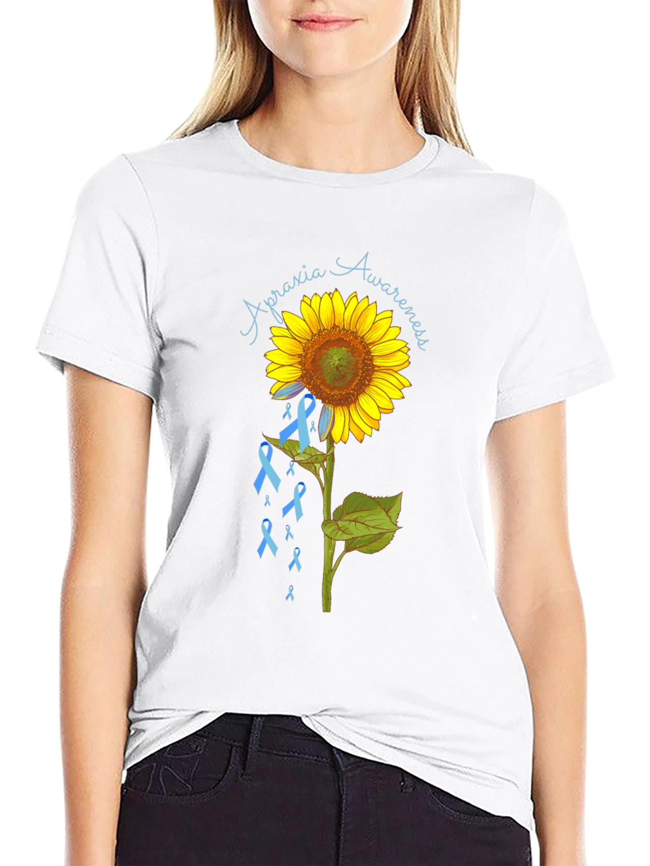 Apraxia Awareness Sunflower T-Shirt