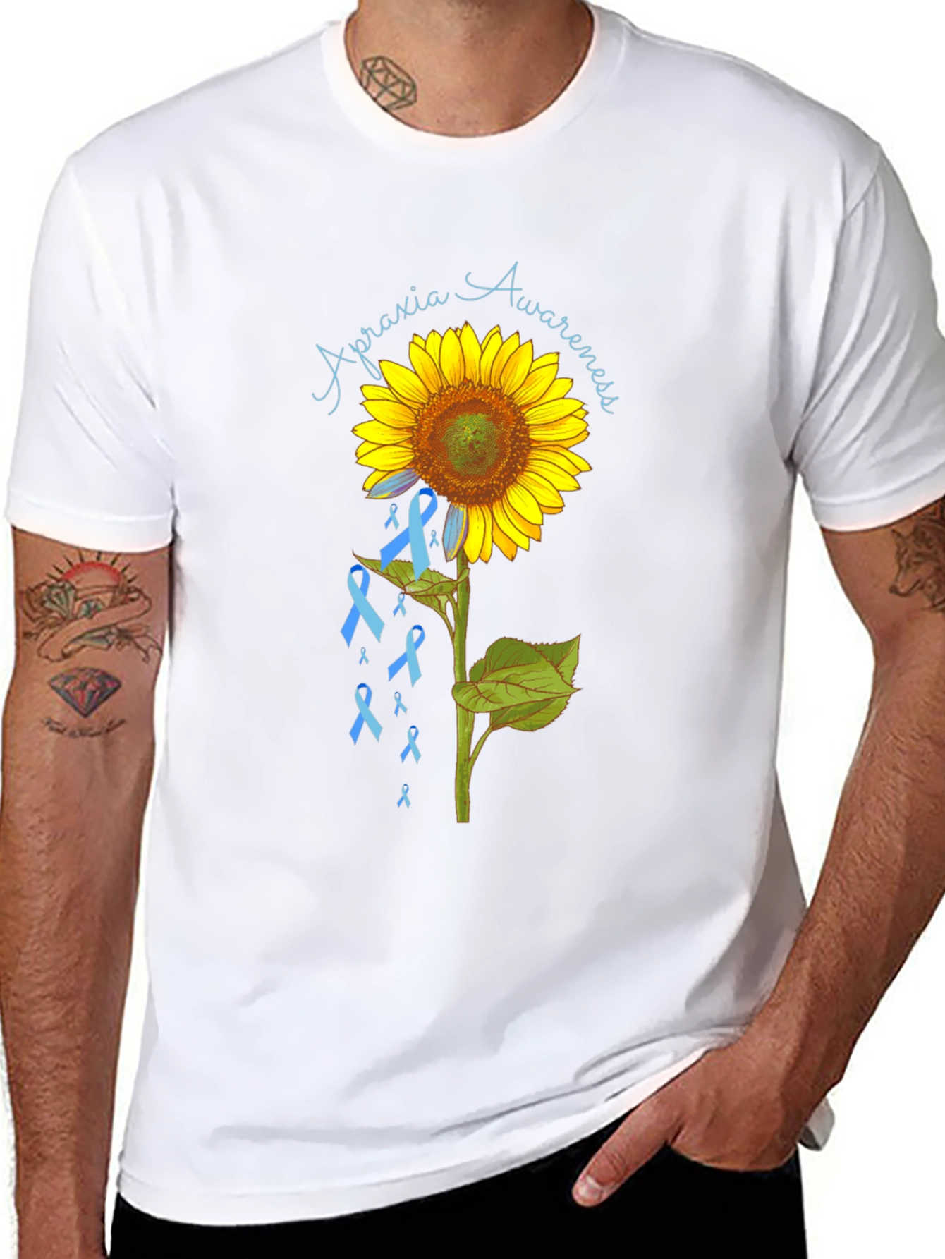 Apraxia Awareness Sunflower T-Shirt