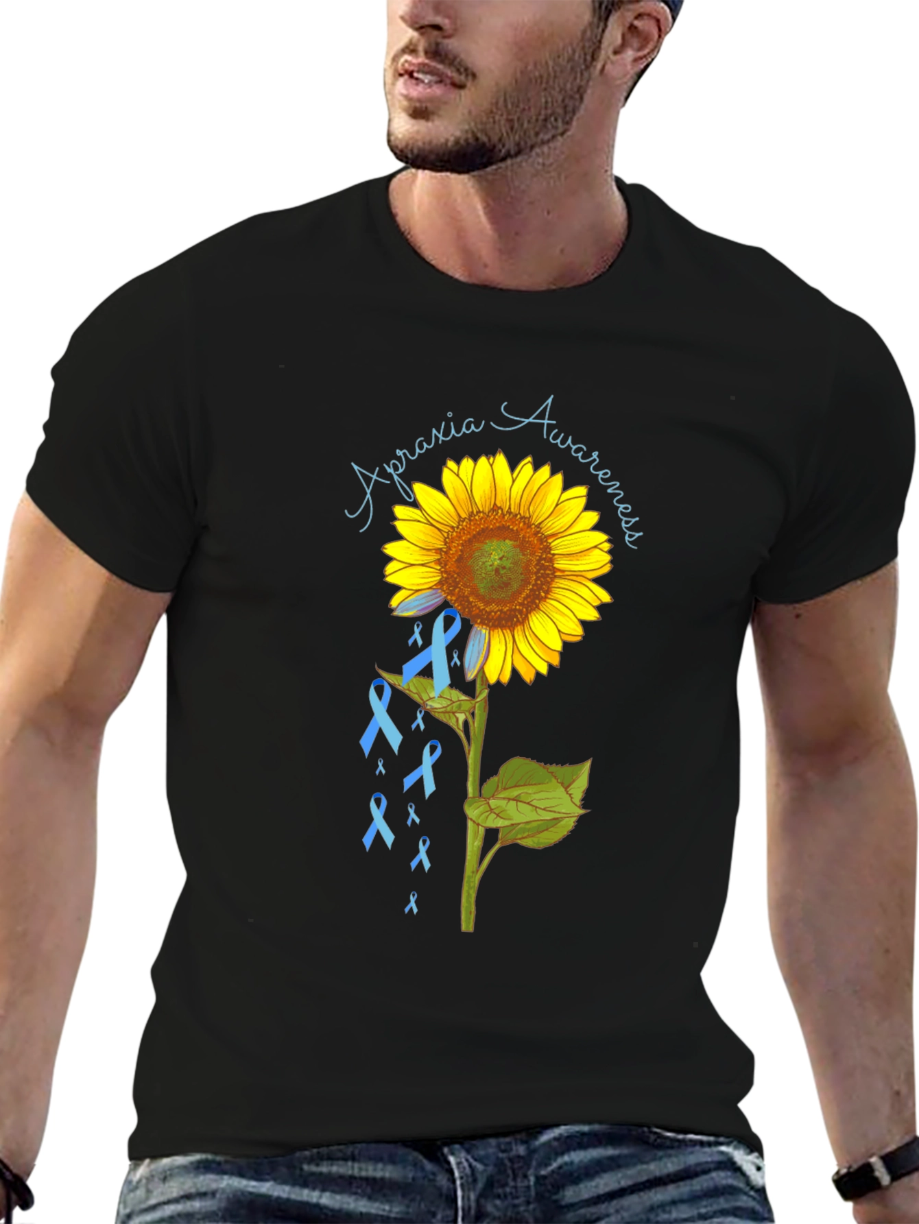 Apraxia Awareness Sunflower T-Shirt