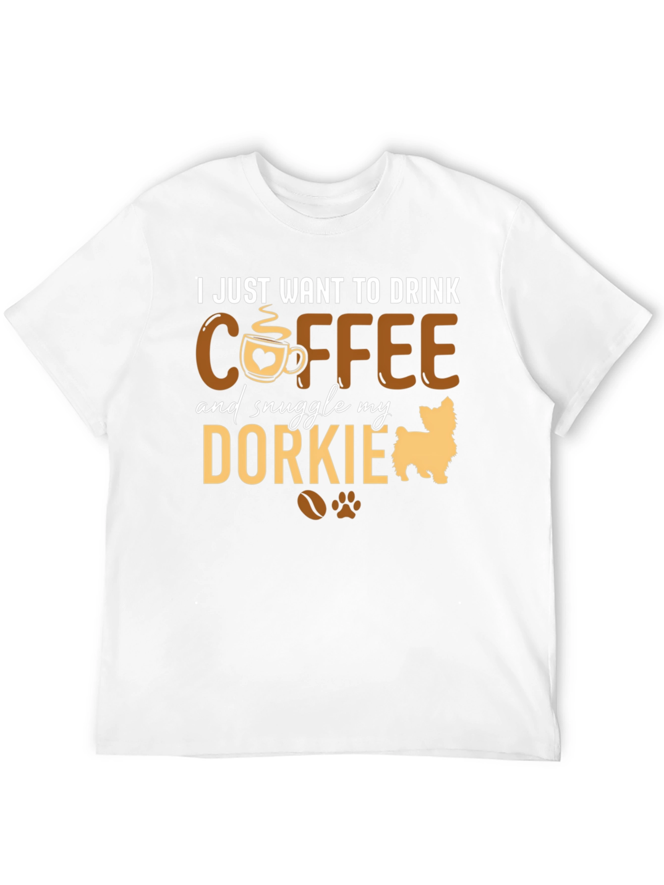 Coffee & Dorkie Dog Lover T-Shirt