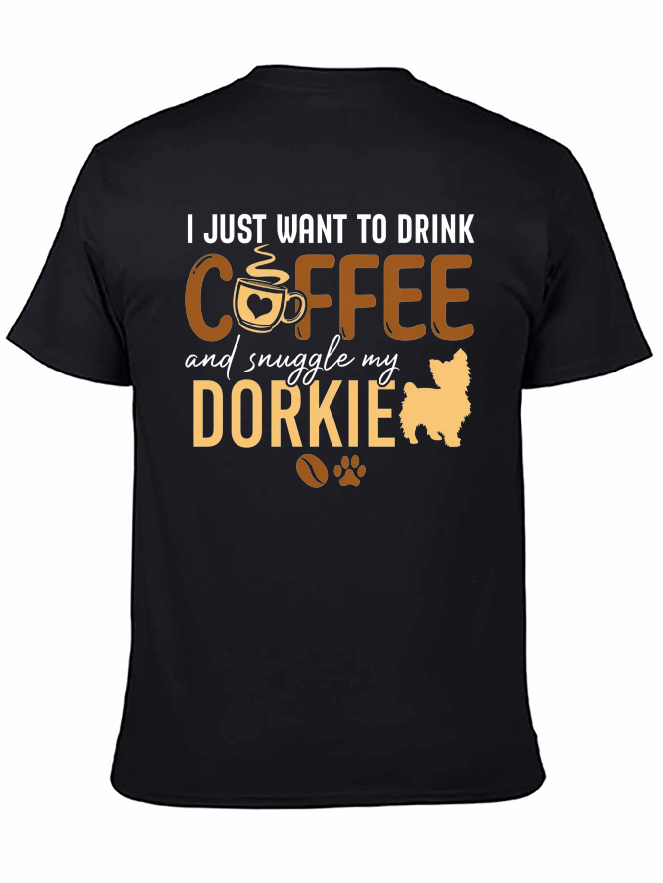 Coffee & Dorkie Dog Lover T-Shirt