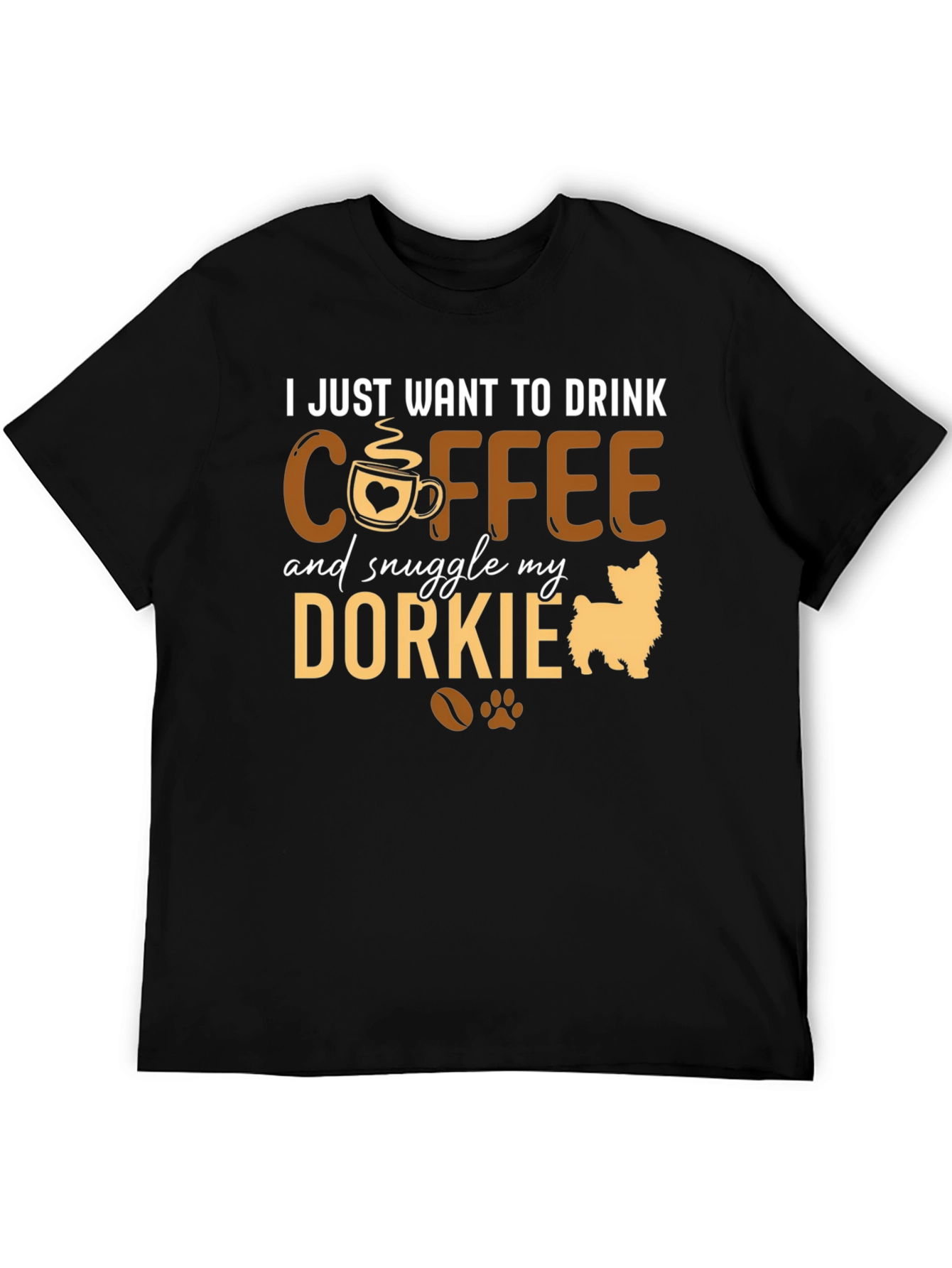 Coffee & Dorkie Dog Lover T-Shirt