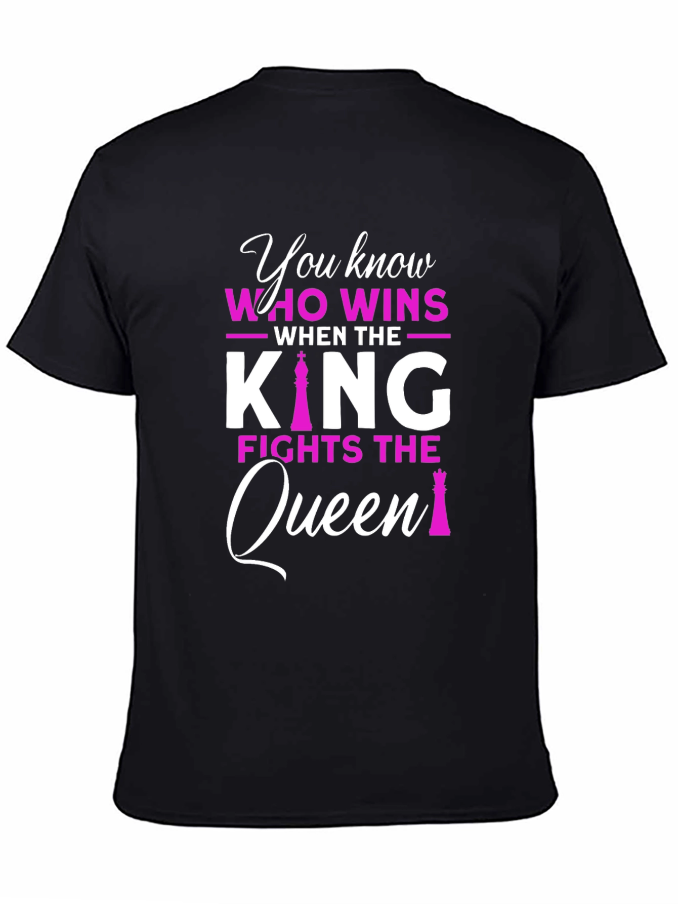 King vs Queen Chess Graphic T-Shirt