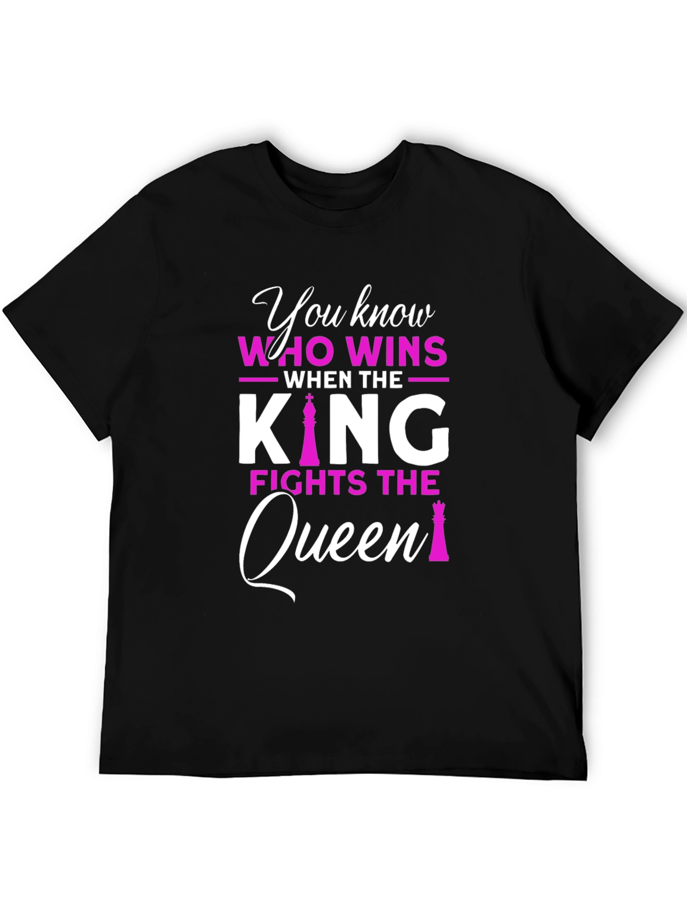 King vs Queen Chess Graphic T-Shirt