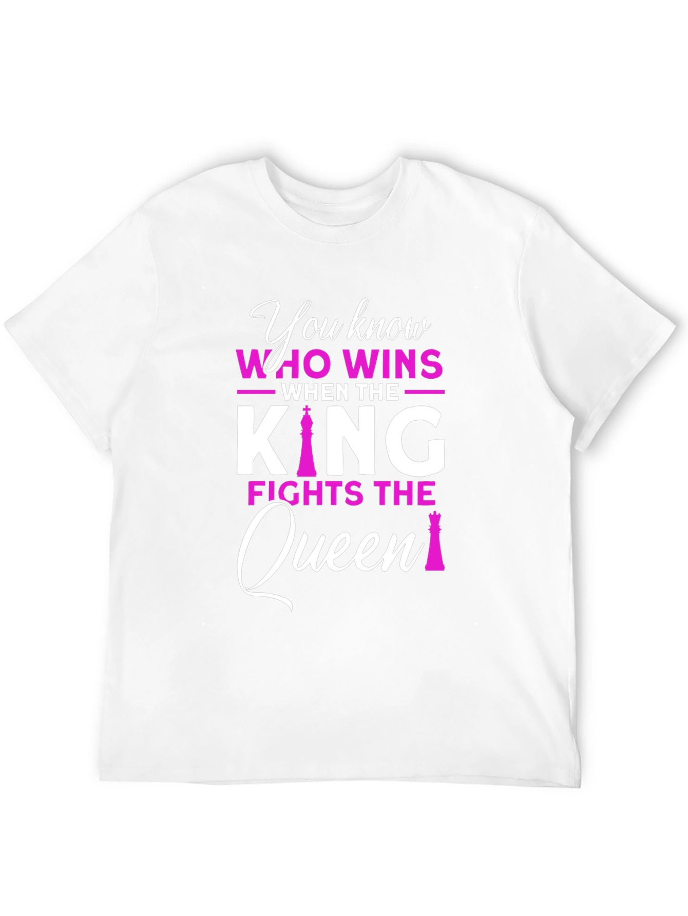 King vs Queen Chess Graphic T-Shirt