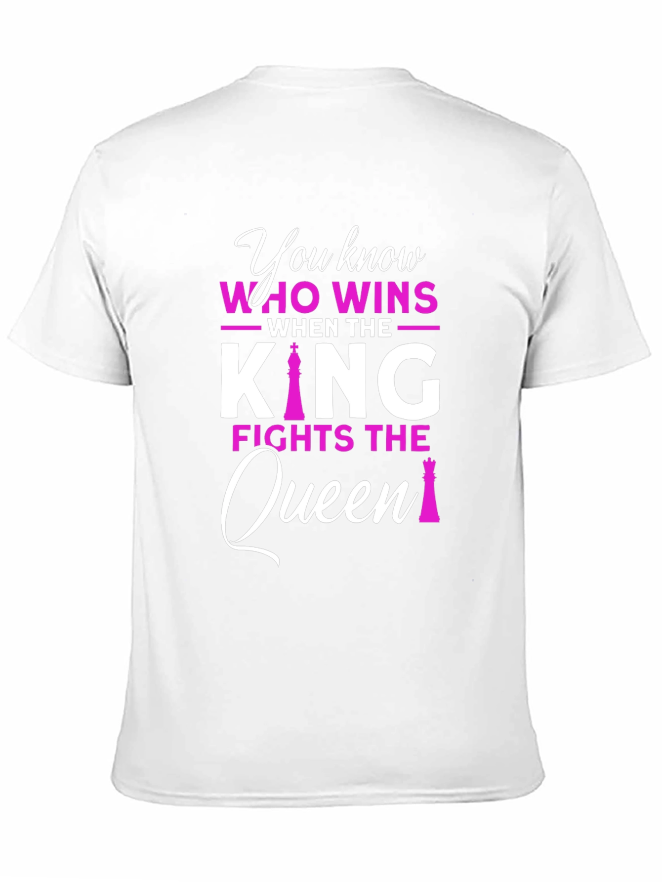 King vs Queen Chess Graphic T-Shirt