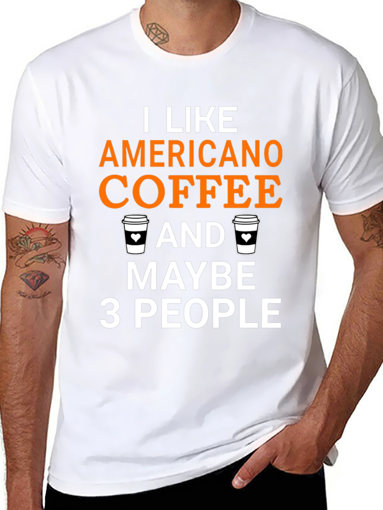 Americano Coffee Lover T-Shirt - Funny Graphic Tee