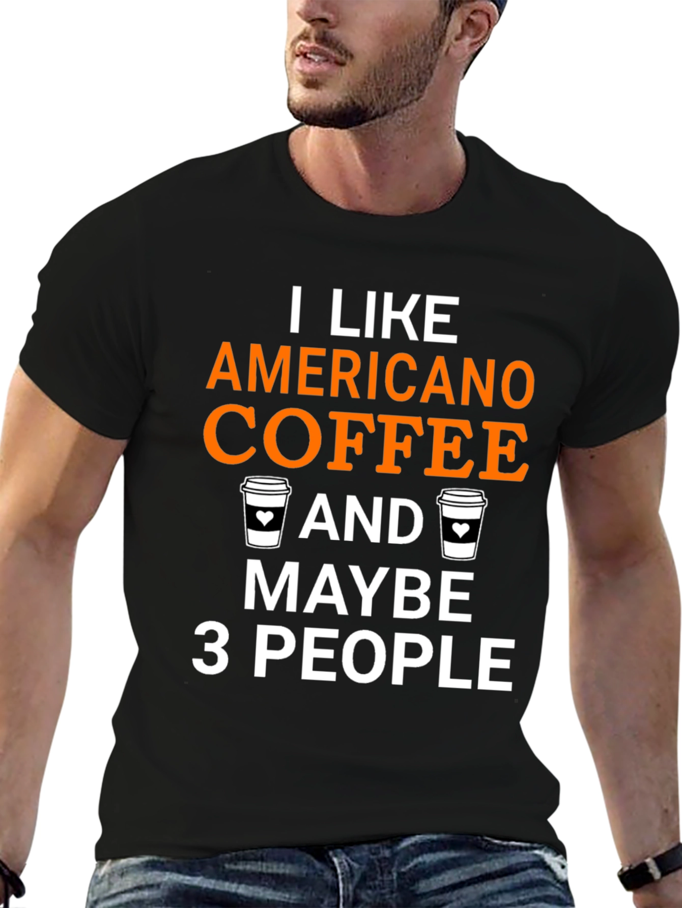 Americano Coffee Lover T-Shirt - Funny Graphic Tee