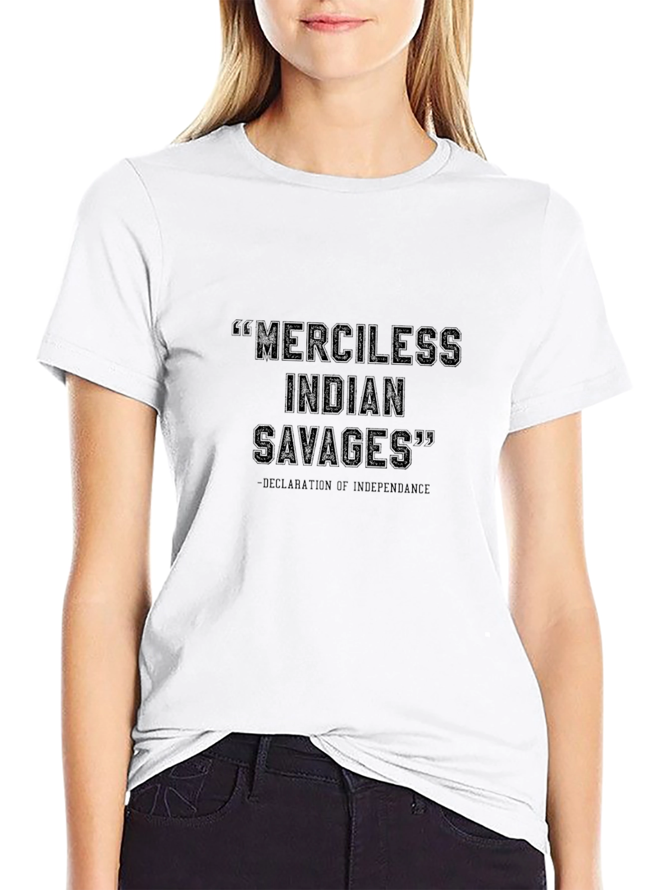 Offensive Indian Savages Graphic Tee