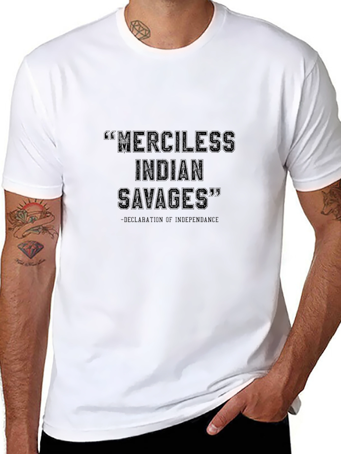 Offensive Indian Savages Graphic Tee